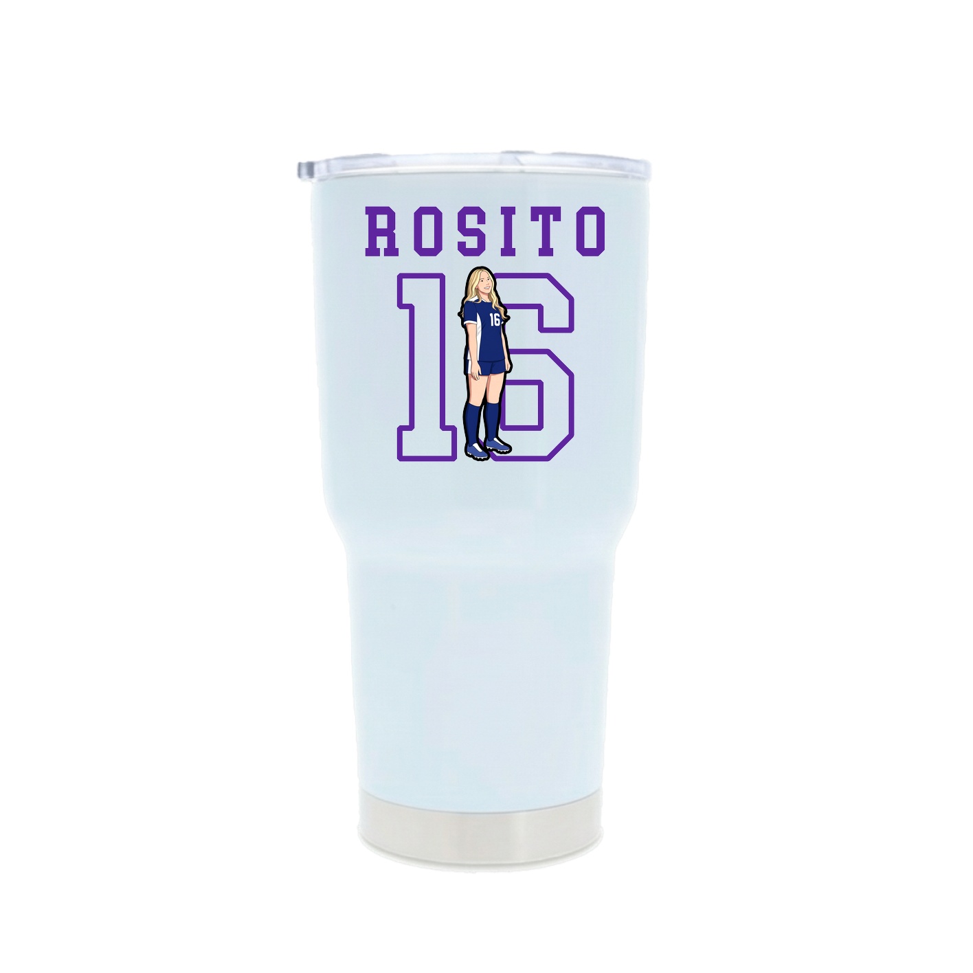 30oz Stainless Steel Tumbler — Shirsey in White