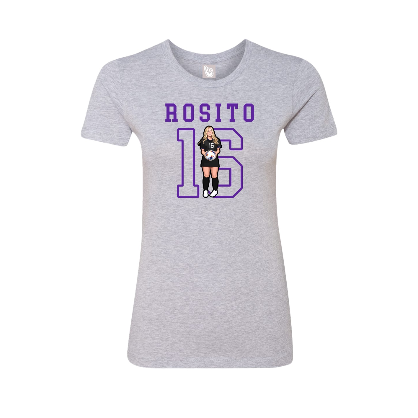 Fitted Women's Tee — Shirsey in Grey