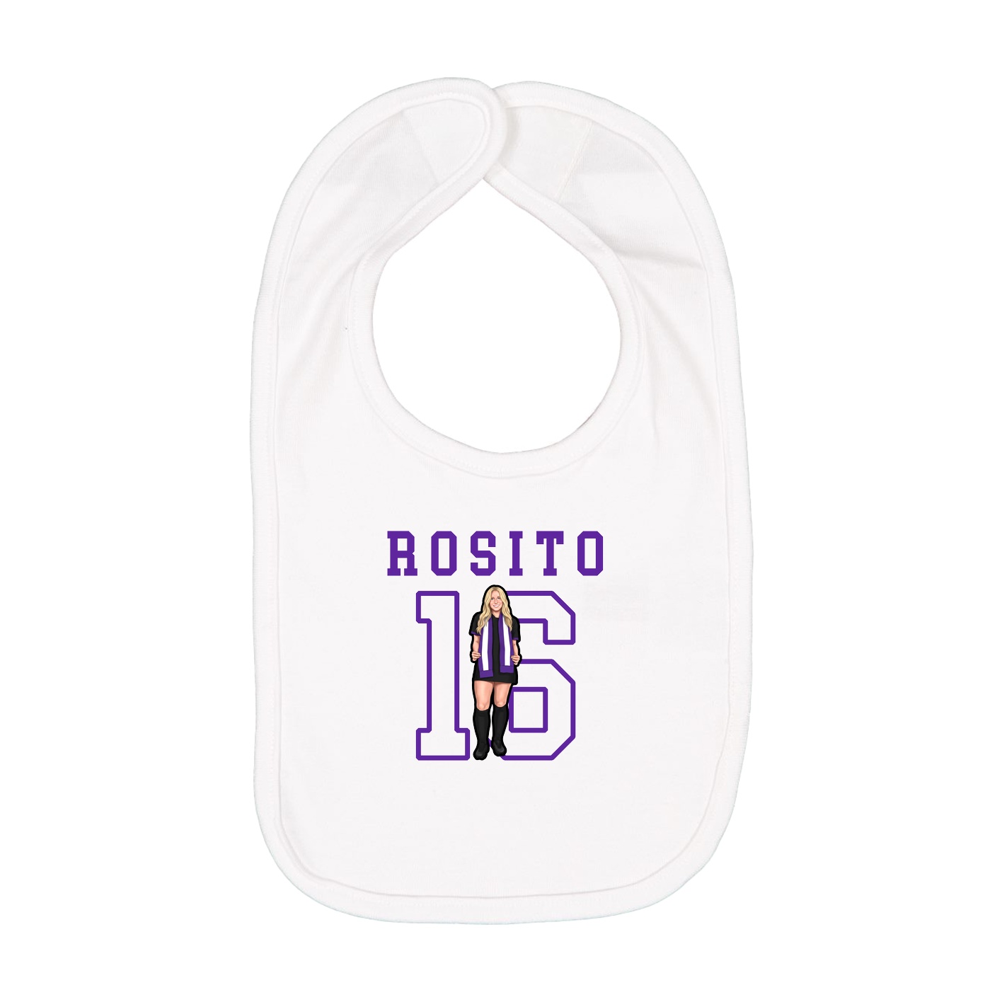 Infant Bib — Shirsey in White