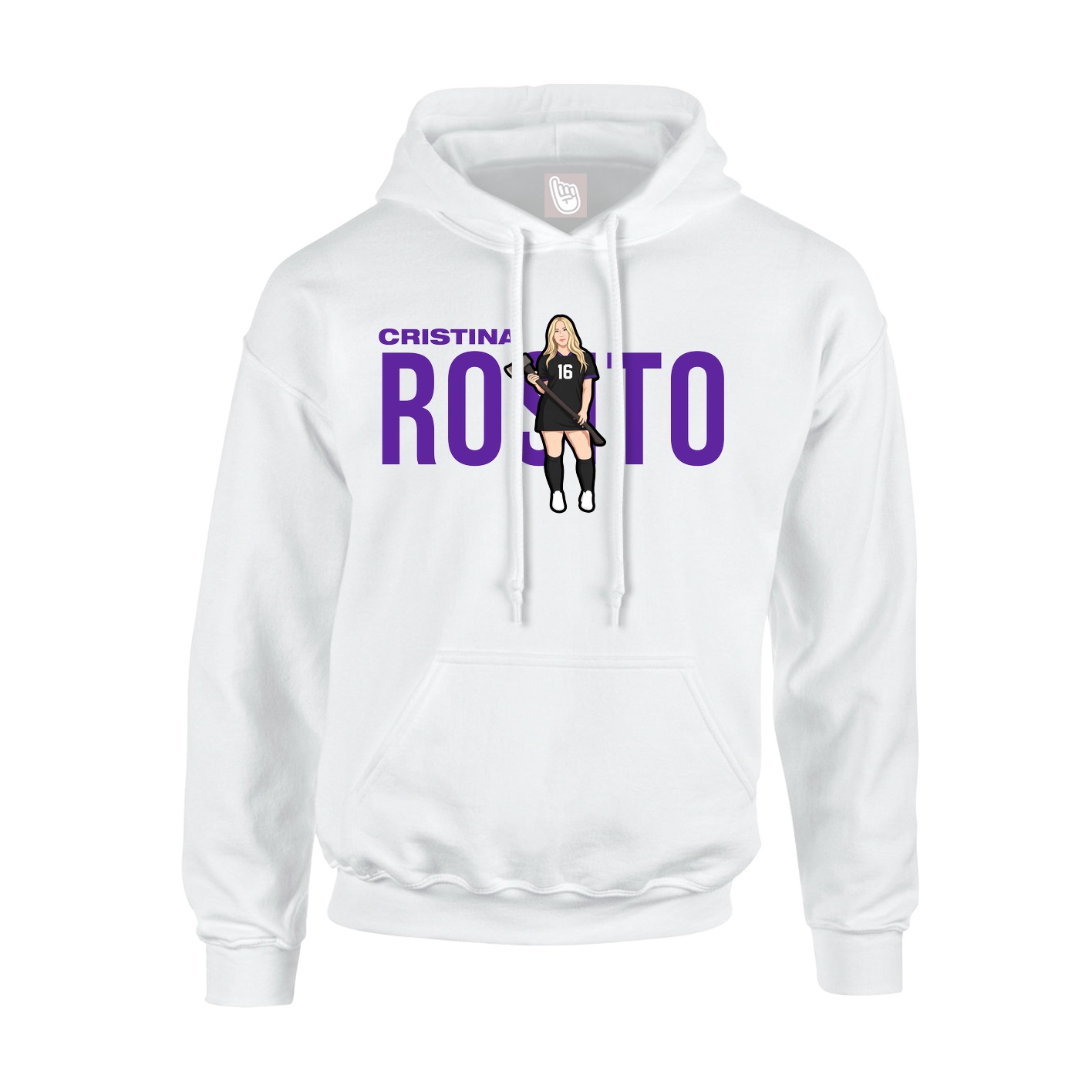 Hoodie — Player Name in White