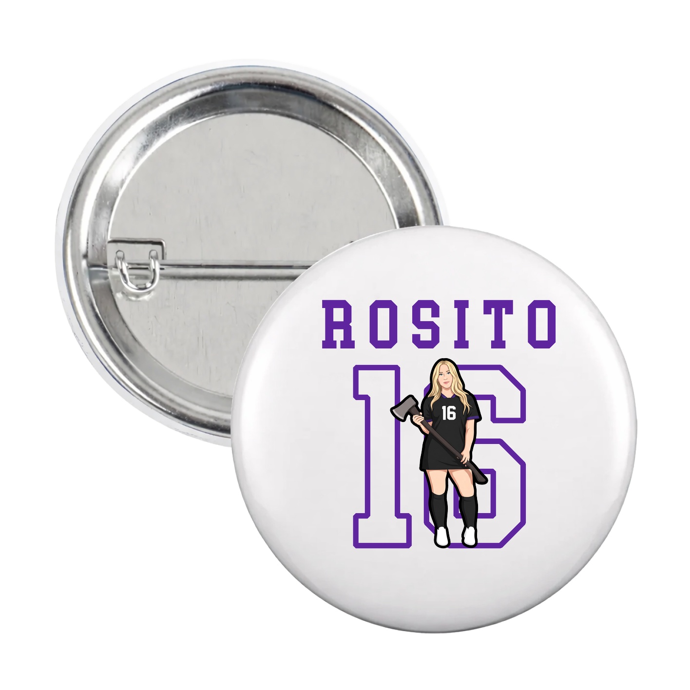 Game Day Button — Shirsey in White