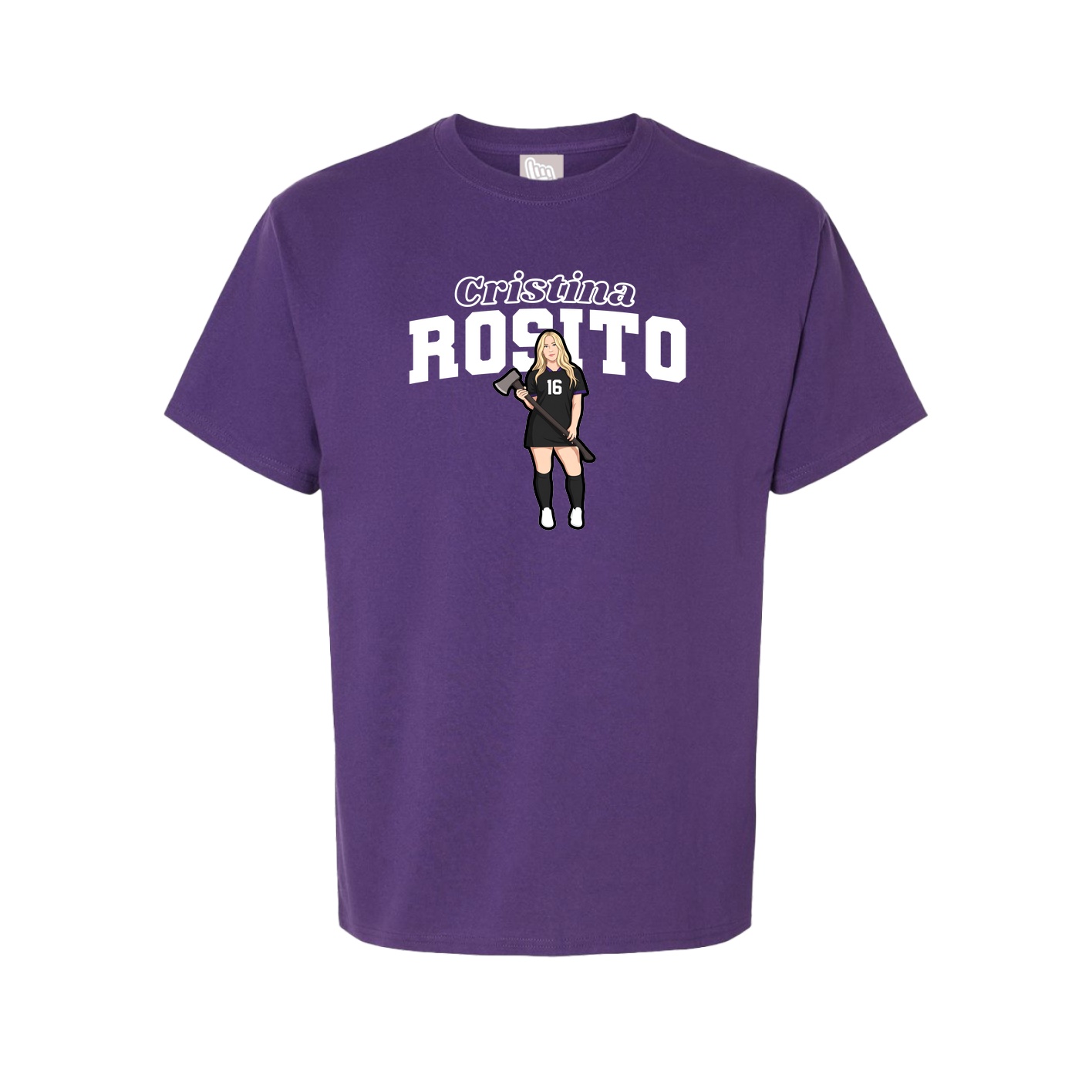 Youth Tee — Name Arch in Purple