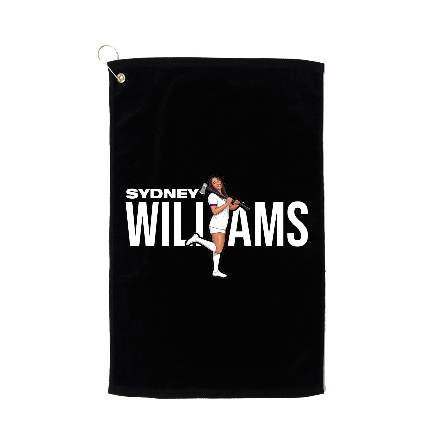 Golf Towel — Player Name in Black