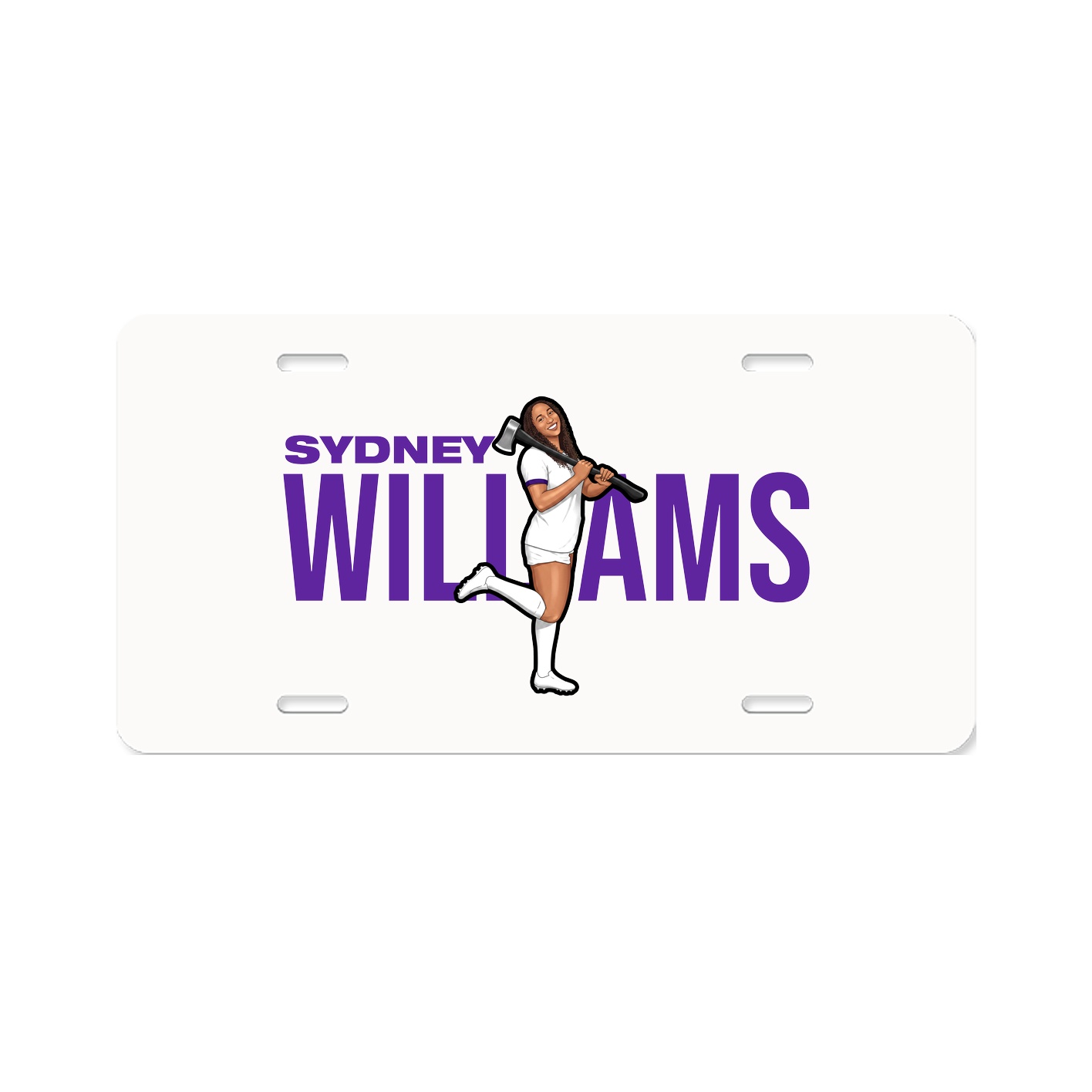 License Plate — Player Name in Classic