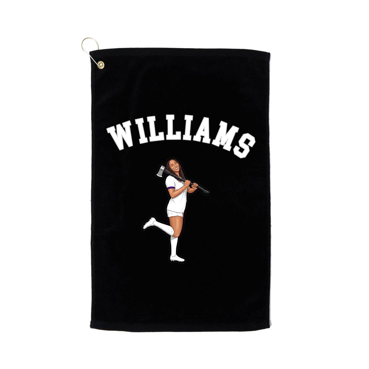 Golf Towel — Shirsey Arch in Black