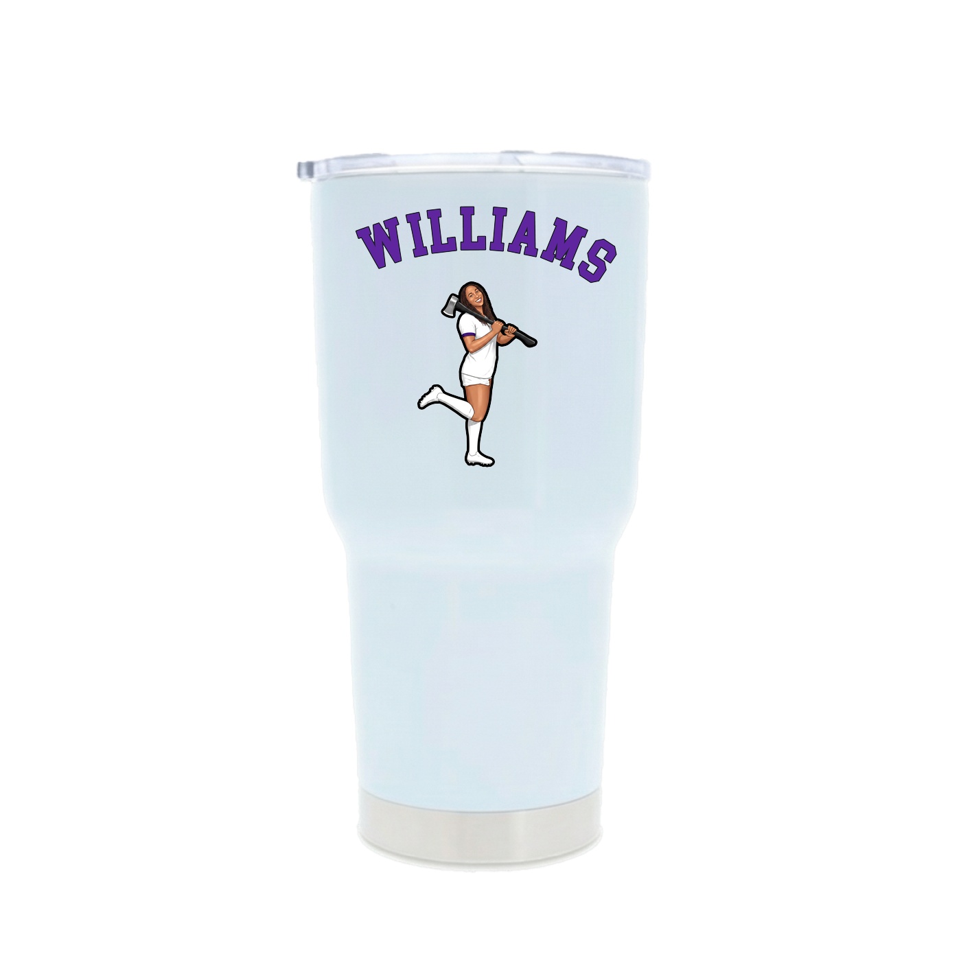 30oz Stainless Steel Tumbler — Shirsey Arch in White
