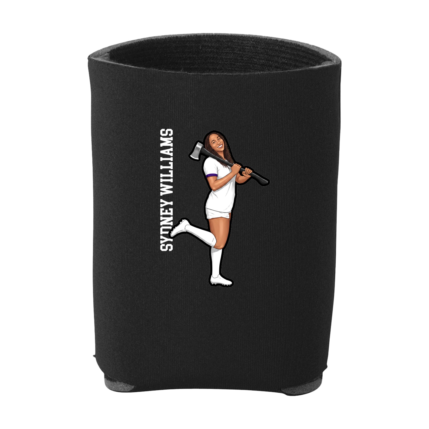Can Holder — Name Vertical in Black