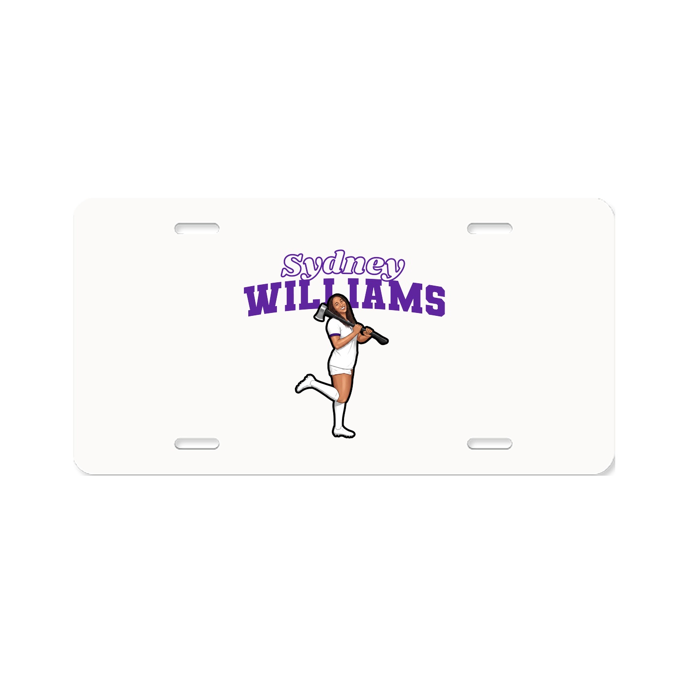 License Plate — Name Arch in Classic