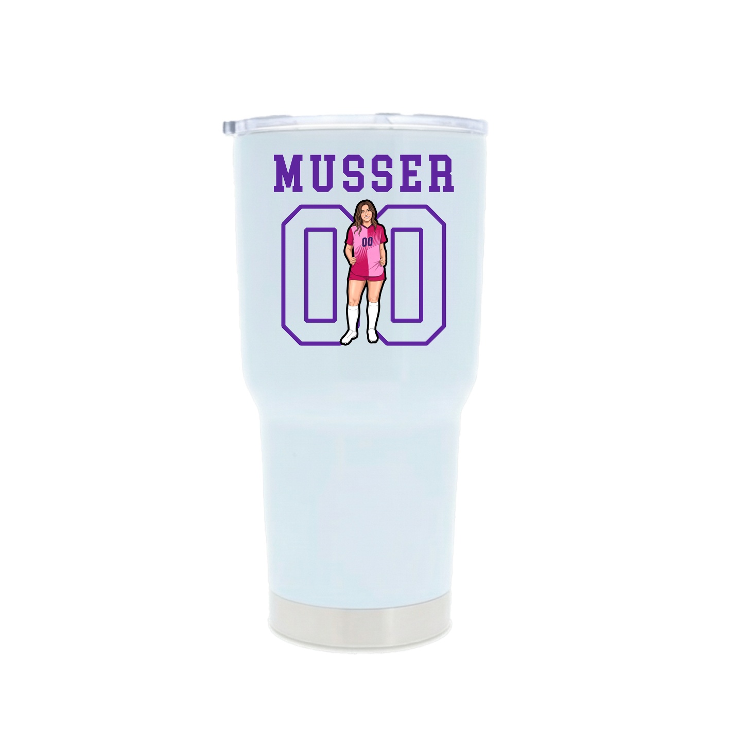 30oz Stainless Steel Tumbler — Shirsey in White