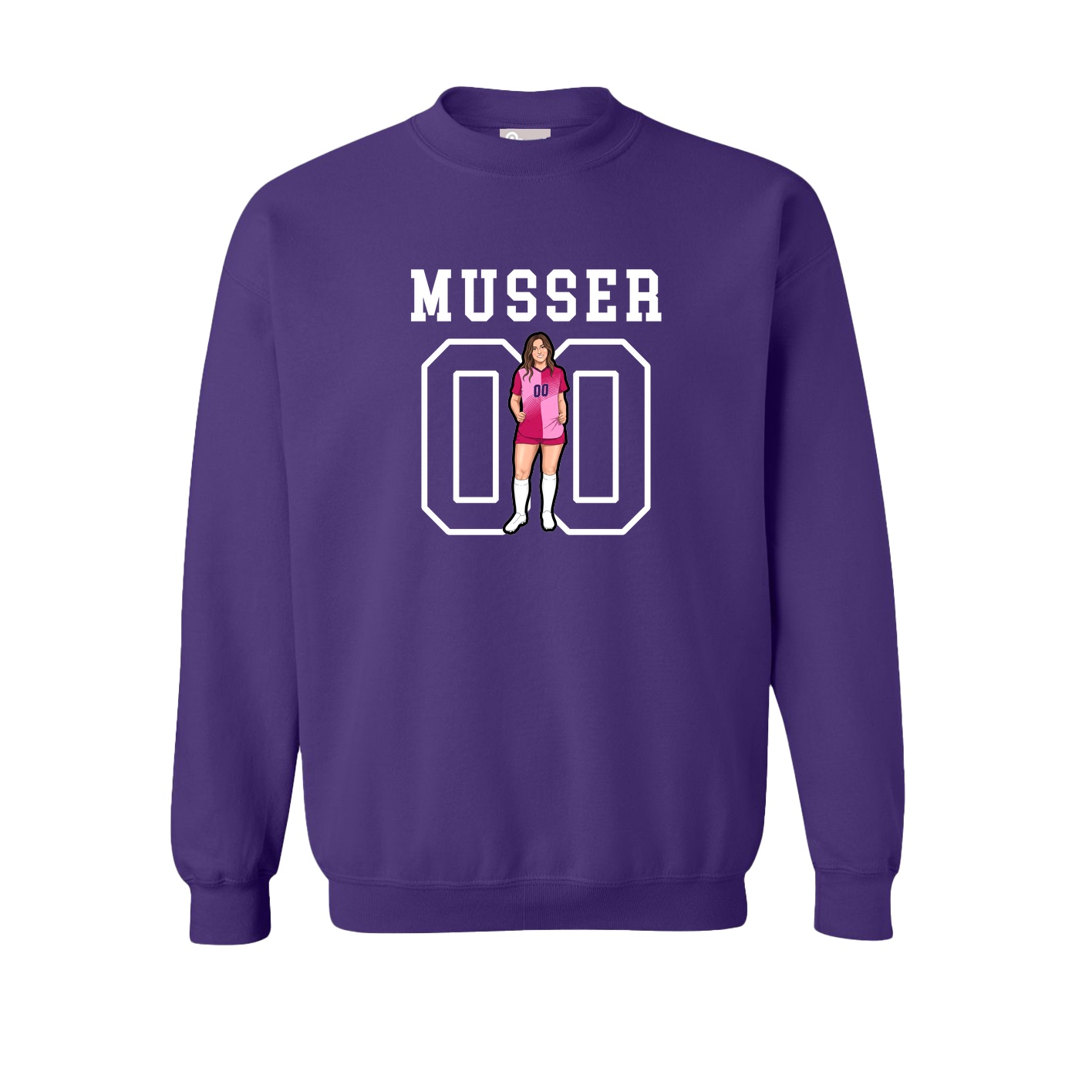 Fleece Crew — Shirsey in Purple