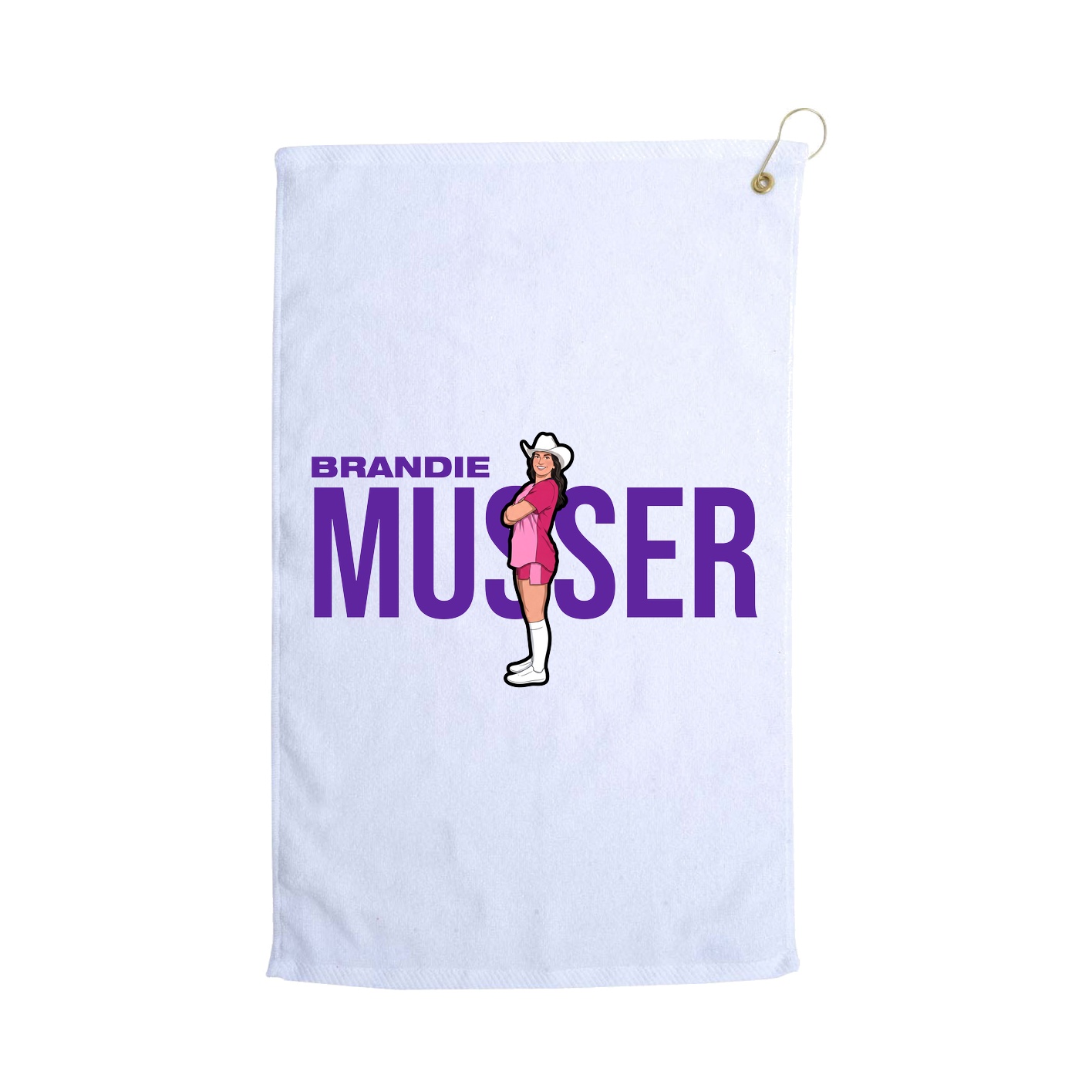 Golf Towel — Player Name in White