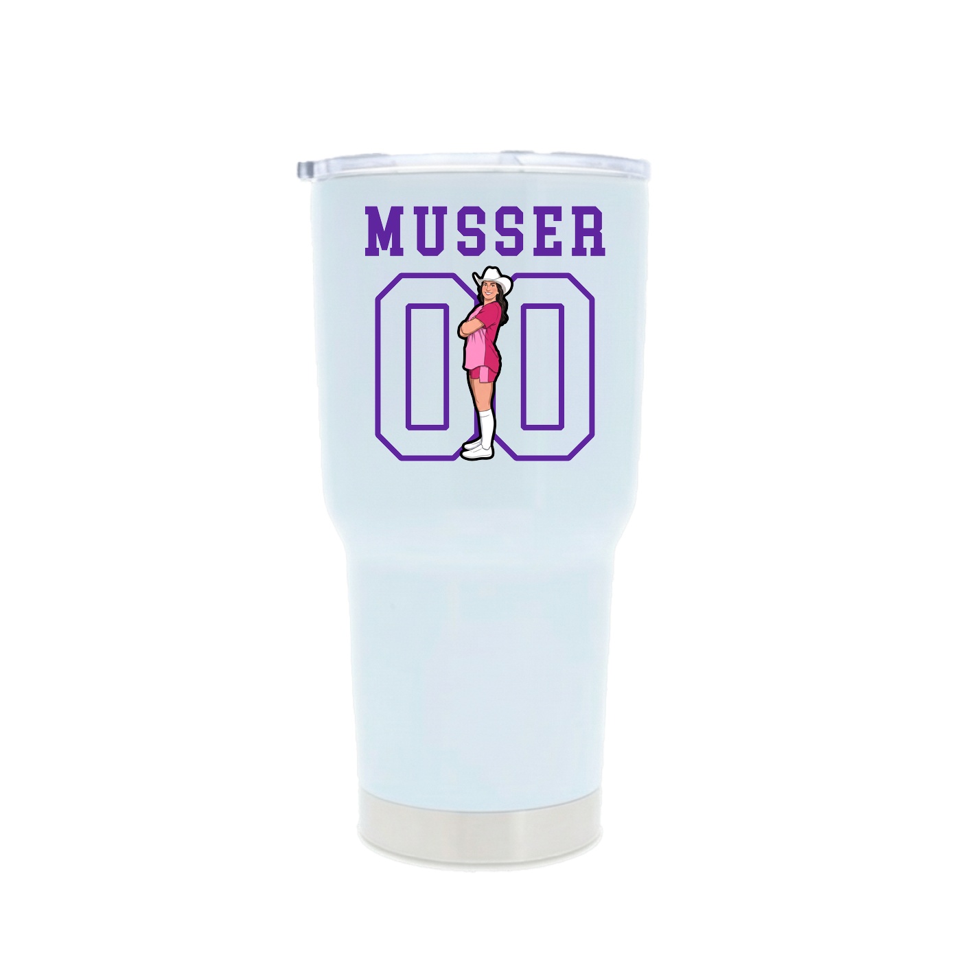 30oz Stainless Steel Tumbler — Shirsey in White