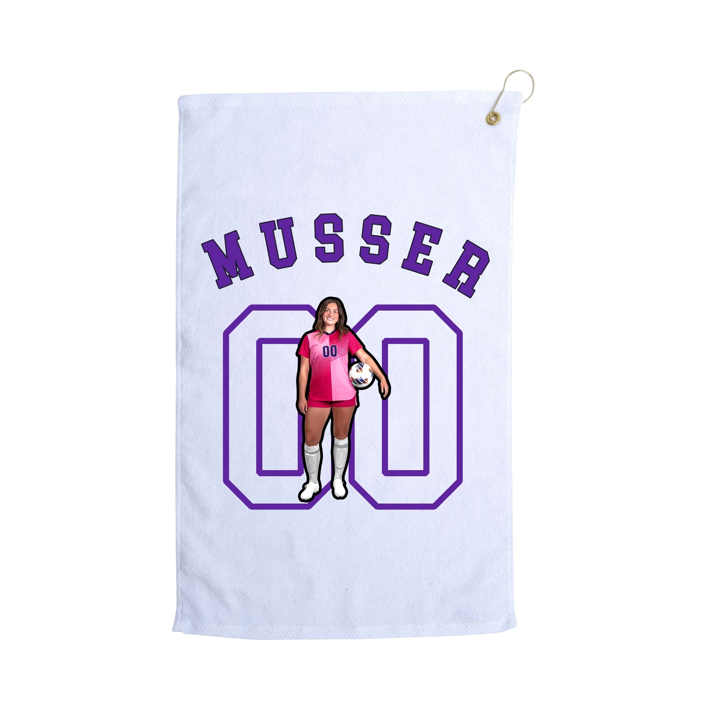 Golf Towel — Shirsey Arch in White