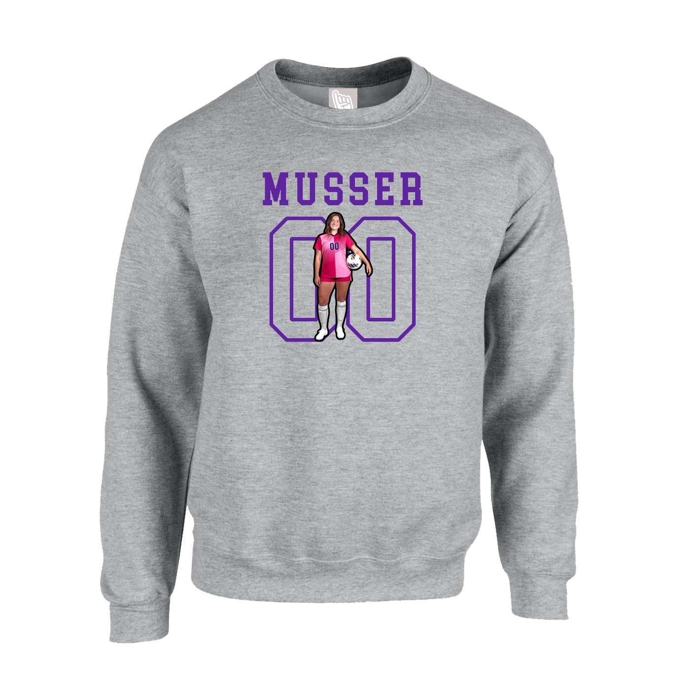 Fleece Crew — Shirsey in Grey