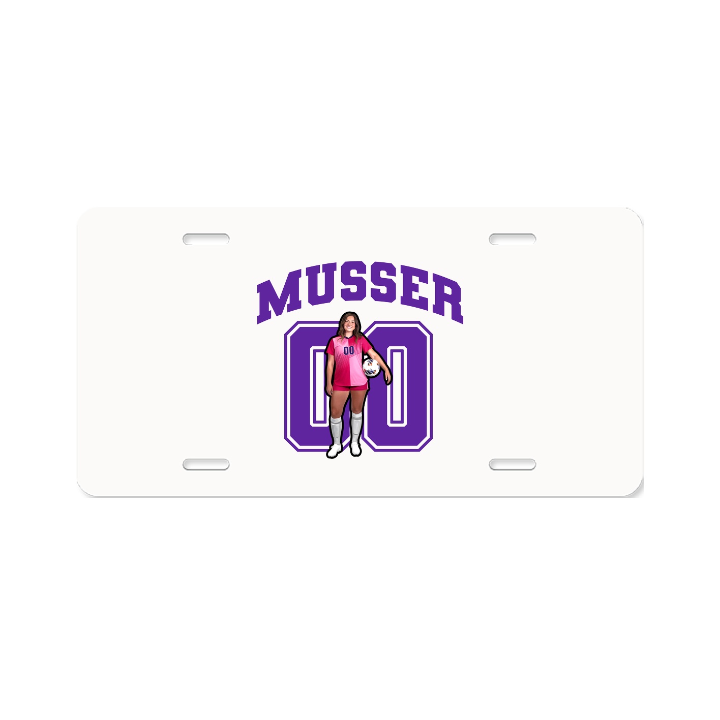 License Plate — Number in Classic