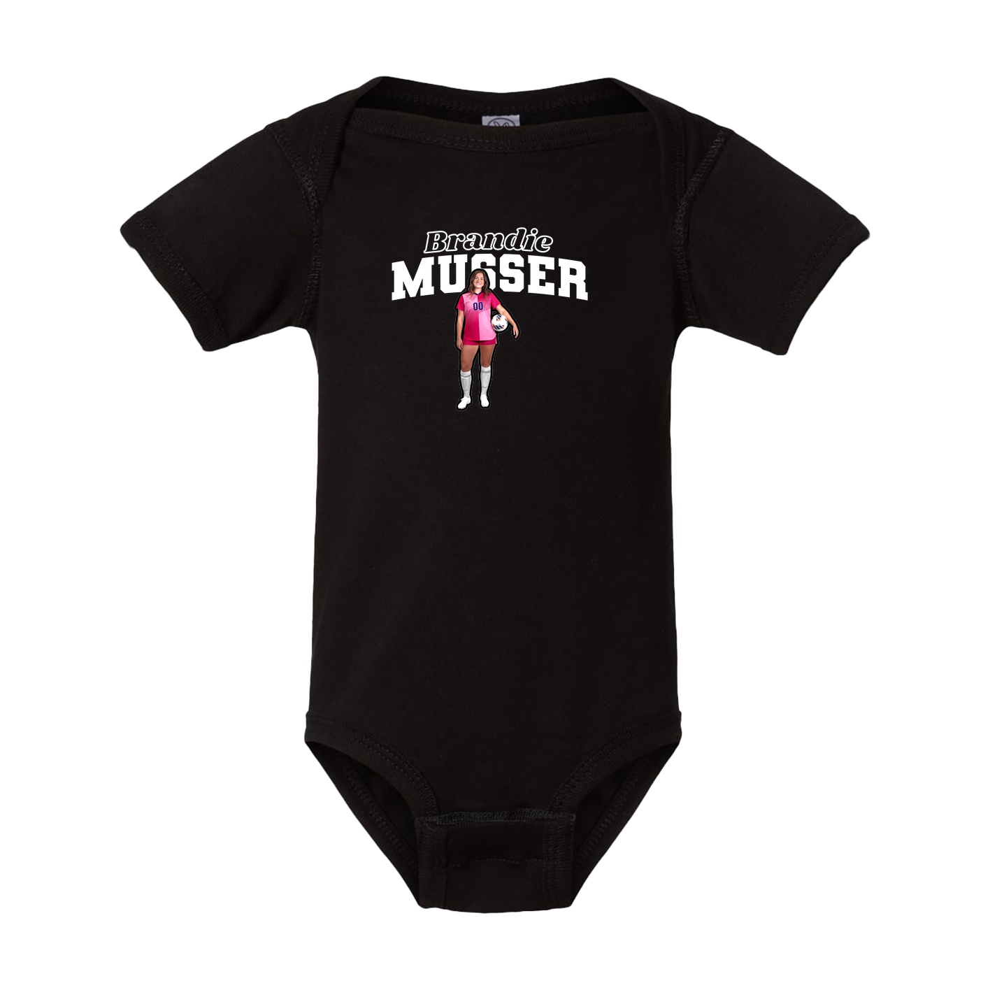 Baby Onesie — Name Arch in Black