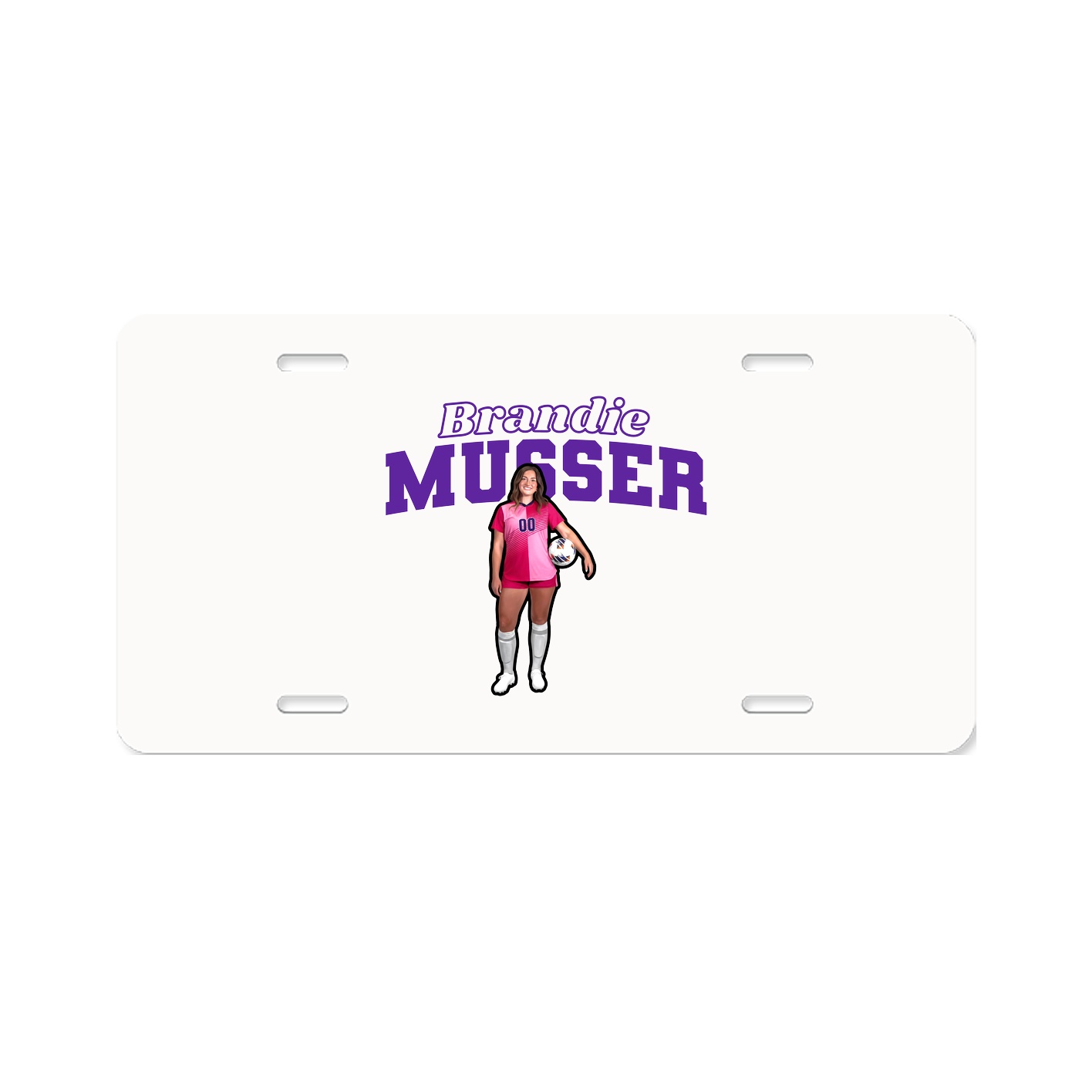 License Plate — Name Arch in Classic