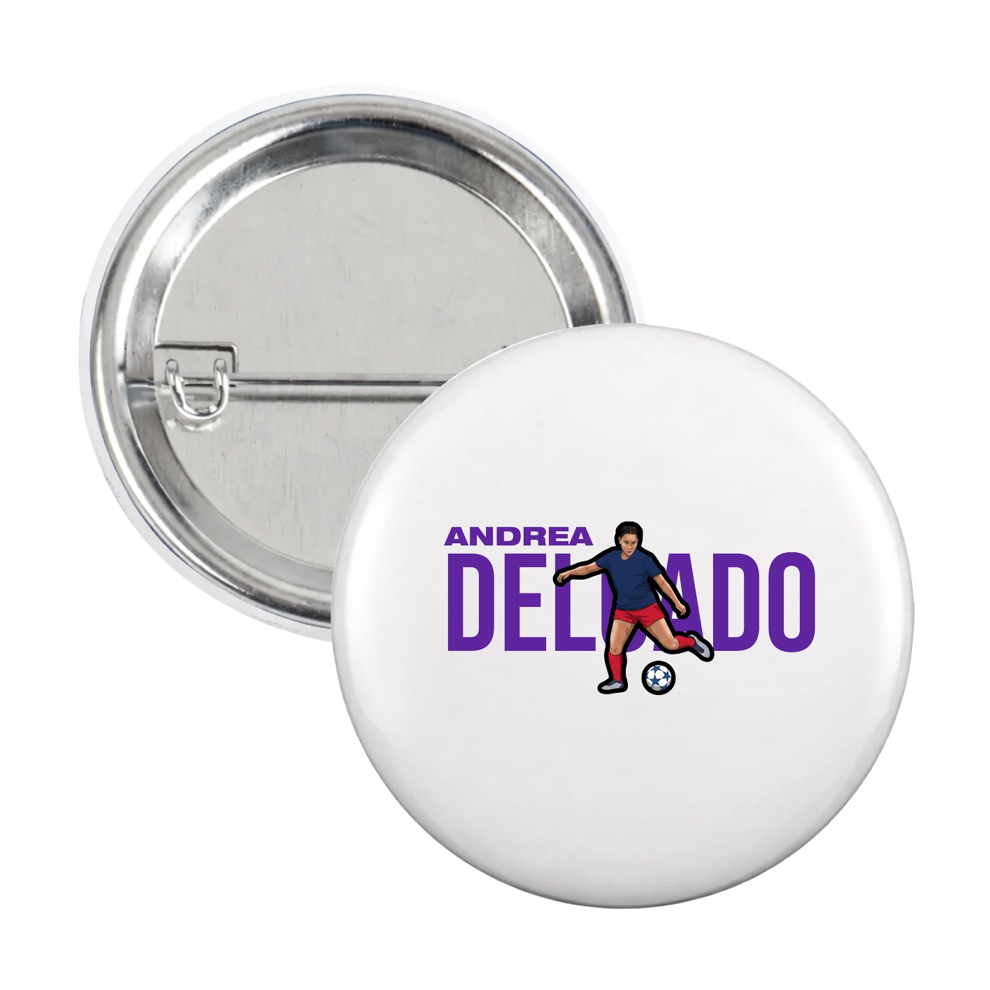 Game Day Button — Player Name in White
