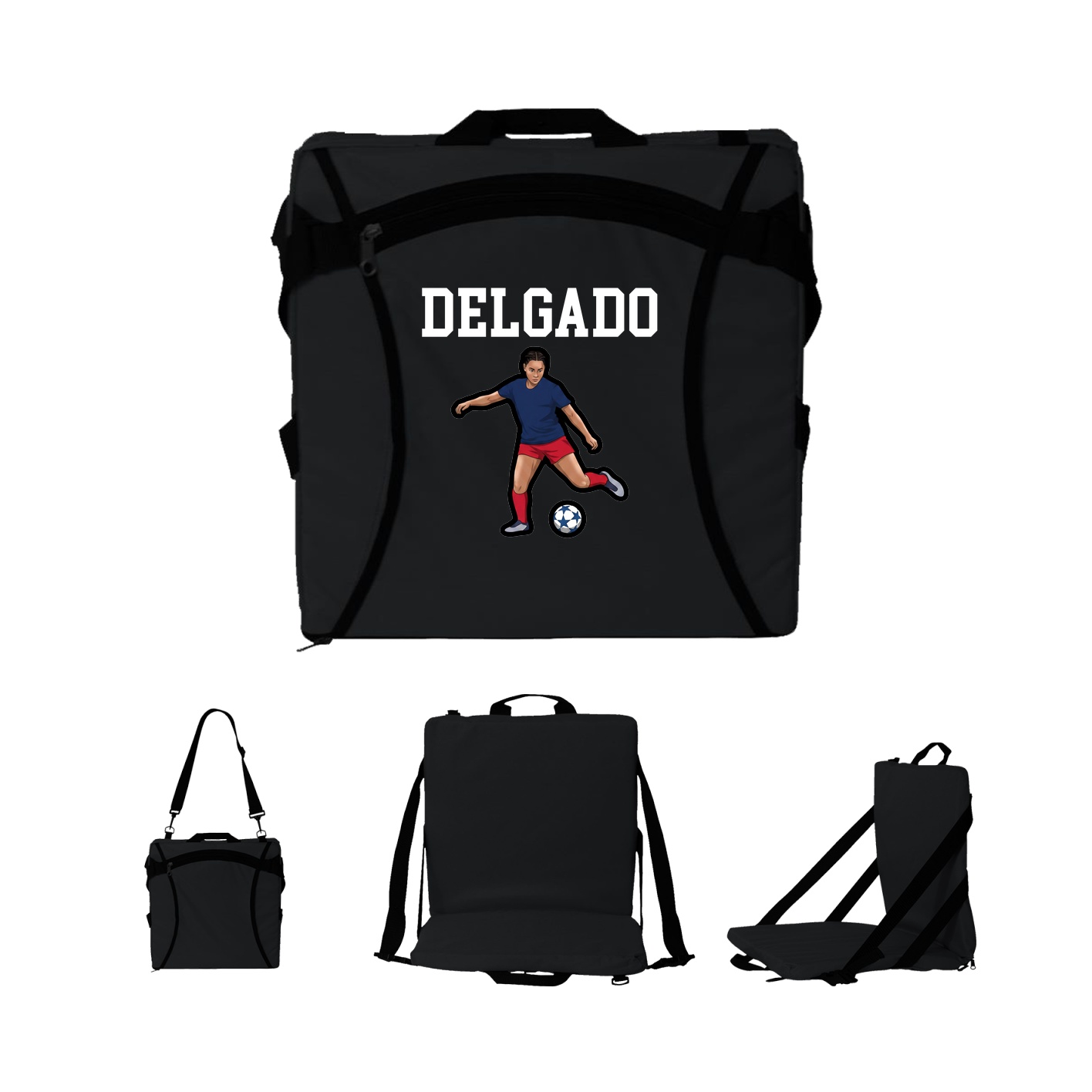 Folding Stadium Seat — Shirsey in Black