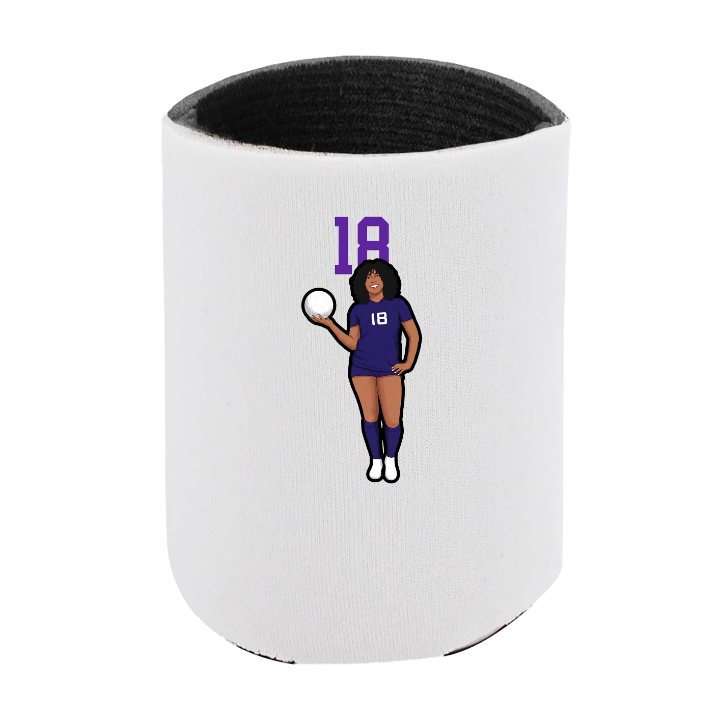 Can Holder — Number Top in White