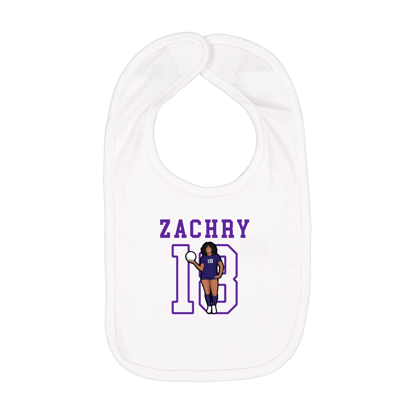 Infant Bib — Shirsey in White