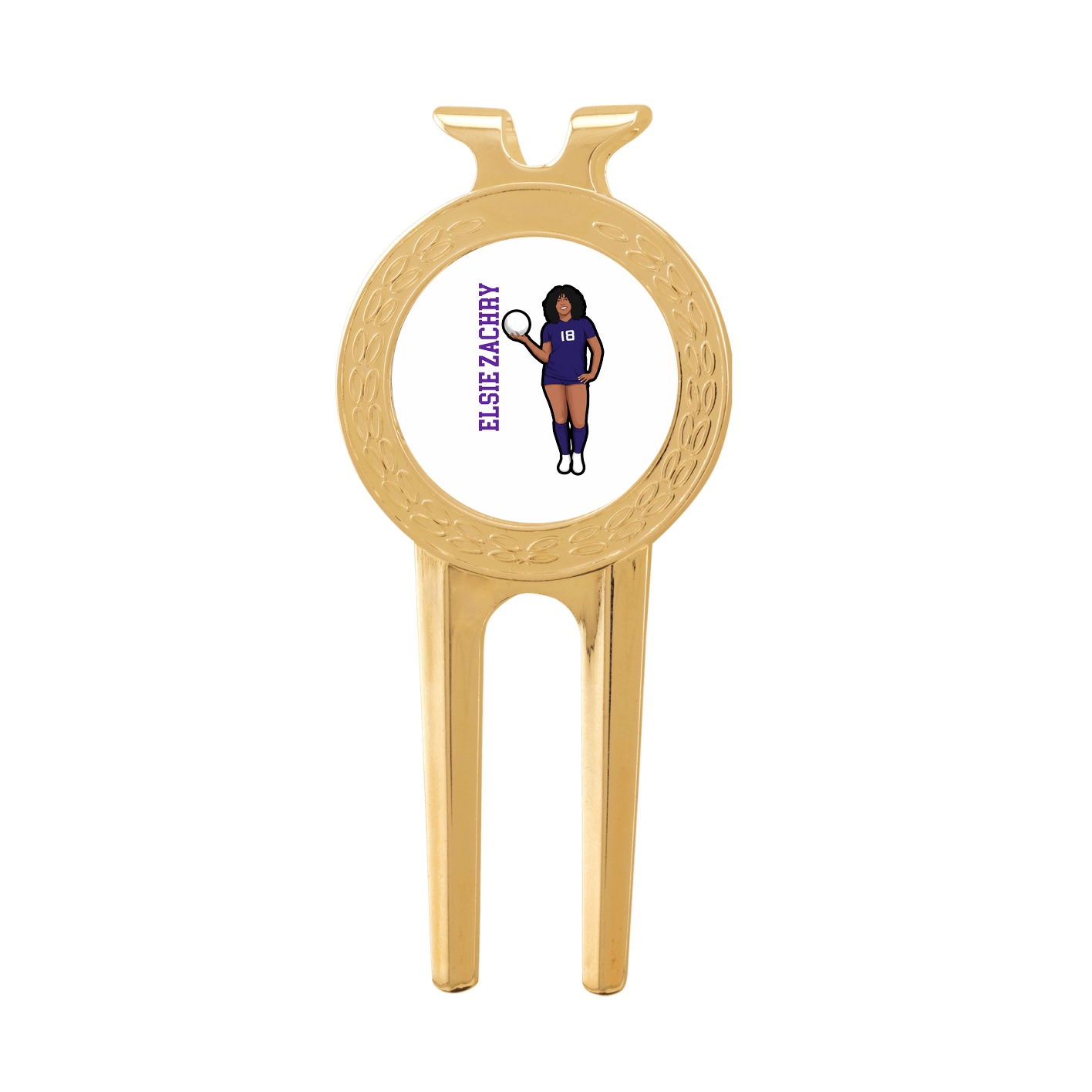 Divot Tool with Ball Marker — Name Vertical in Classic