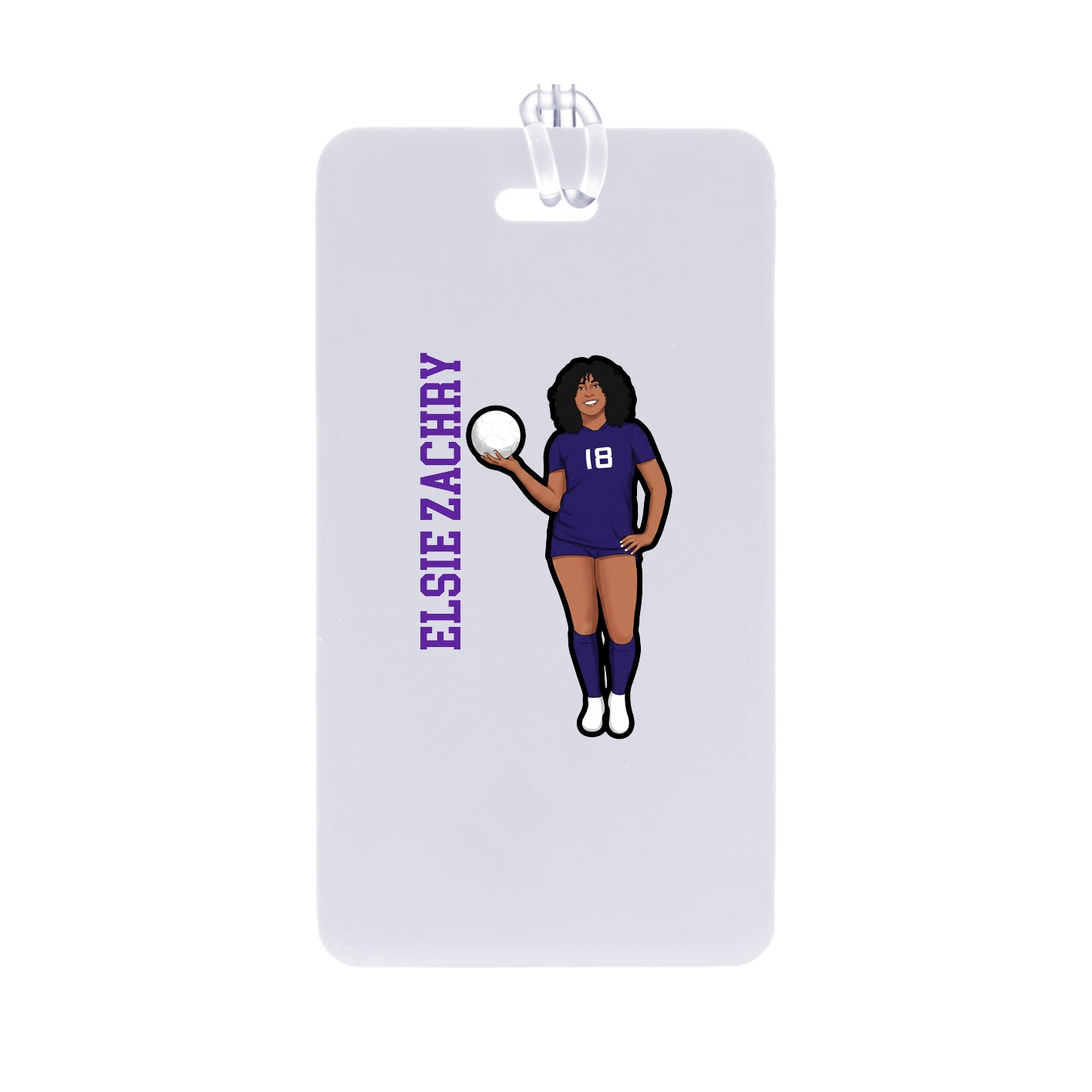 Bag Tag — Name Vertical in Classic