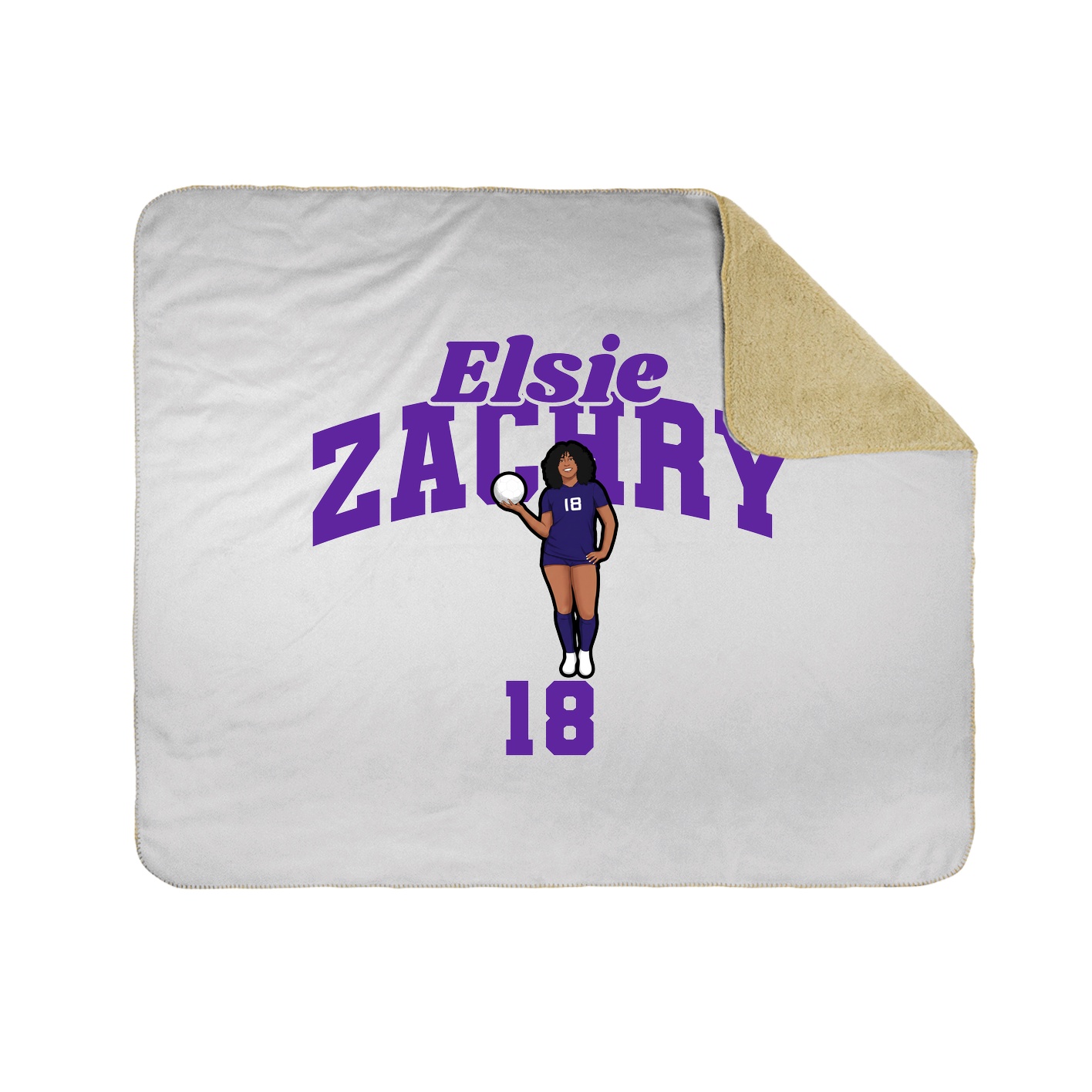 Throw Blanket — Signature Arch in White