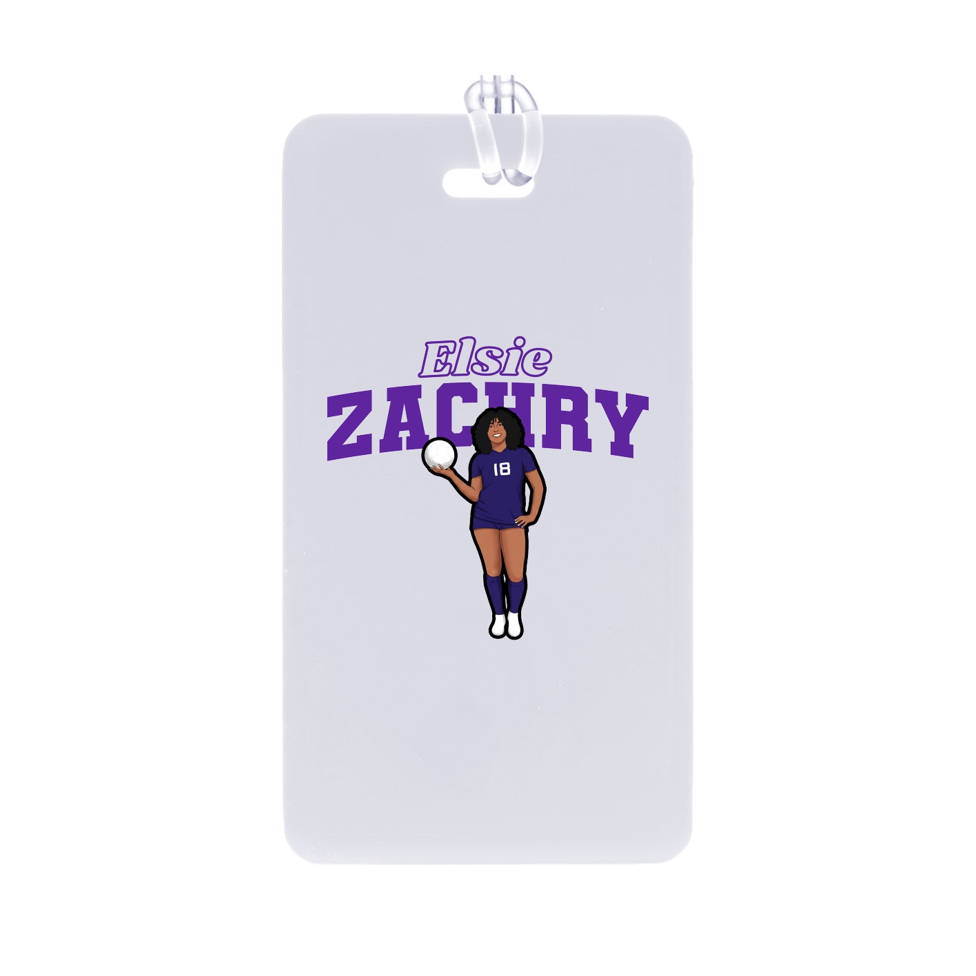 Bag Tag — Name Arch in Classic