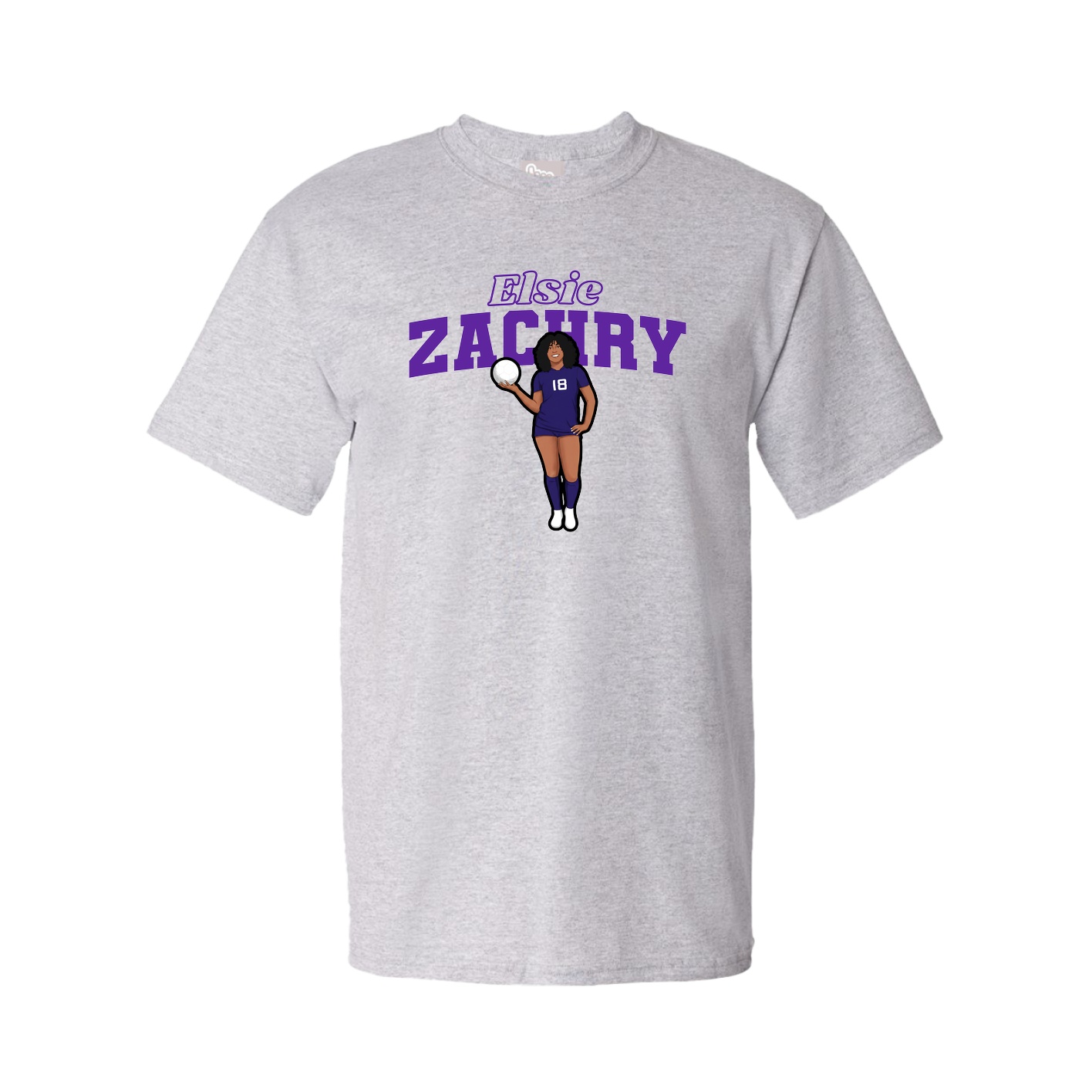 Tee — Name Arch in Grey