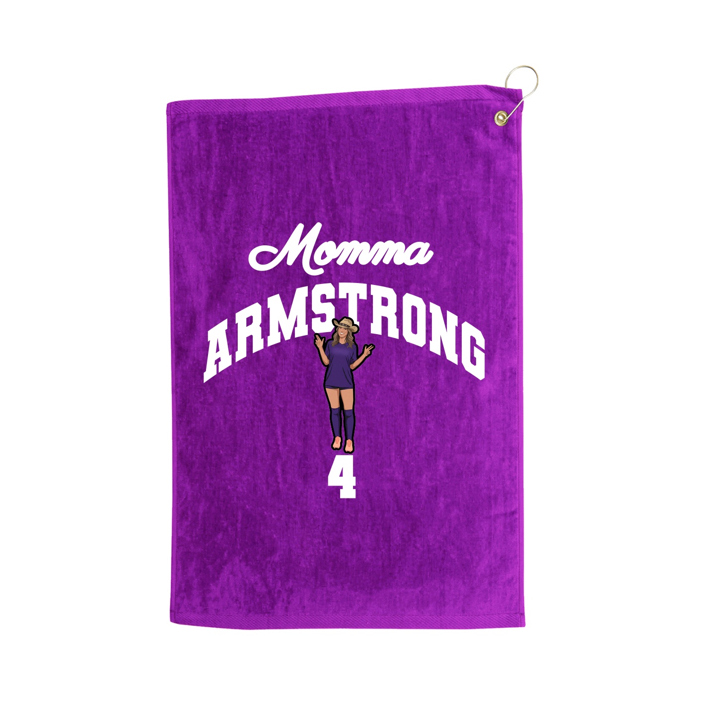 Golf Towel — Mothers Day Arch in Purple