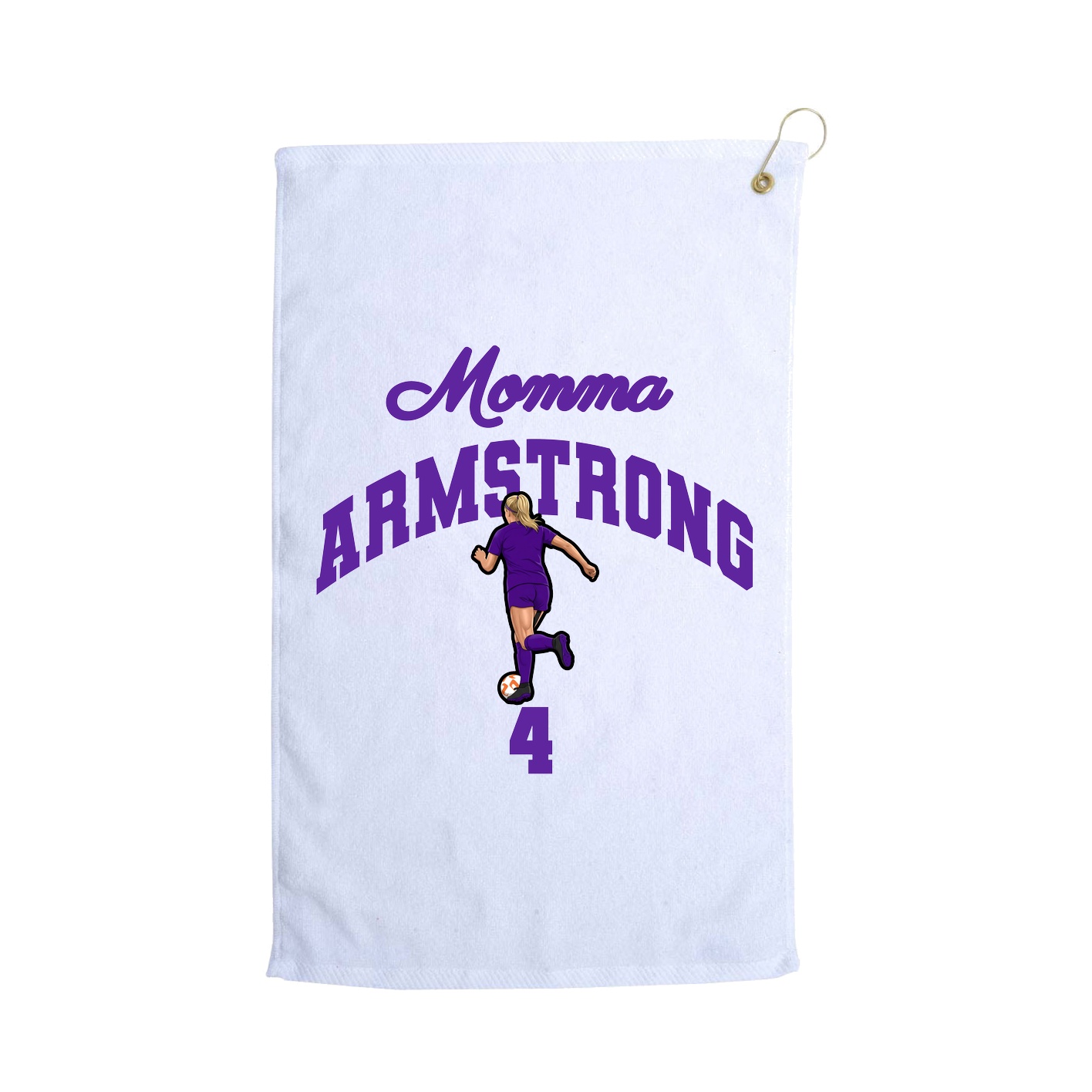 Golf Towel — Mothers Day Arch in White
