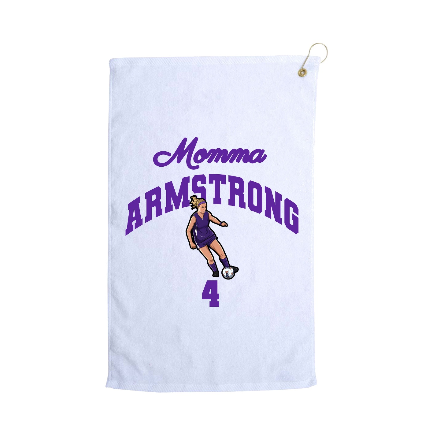 Golf Towel — Mothers Day Arch in White