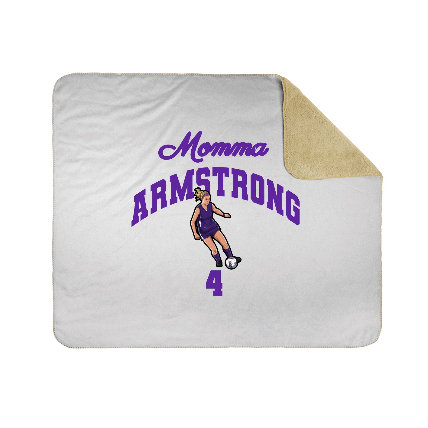 Throw Blanket — Mothers Day Arch in White