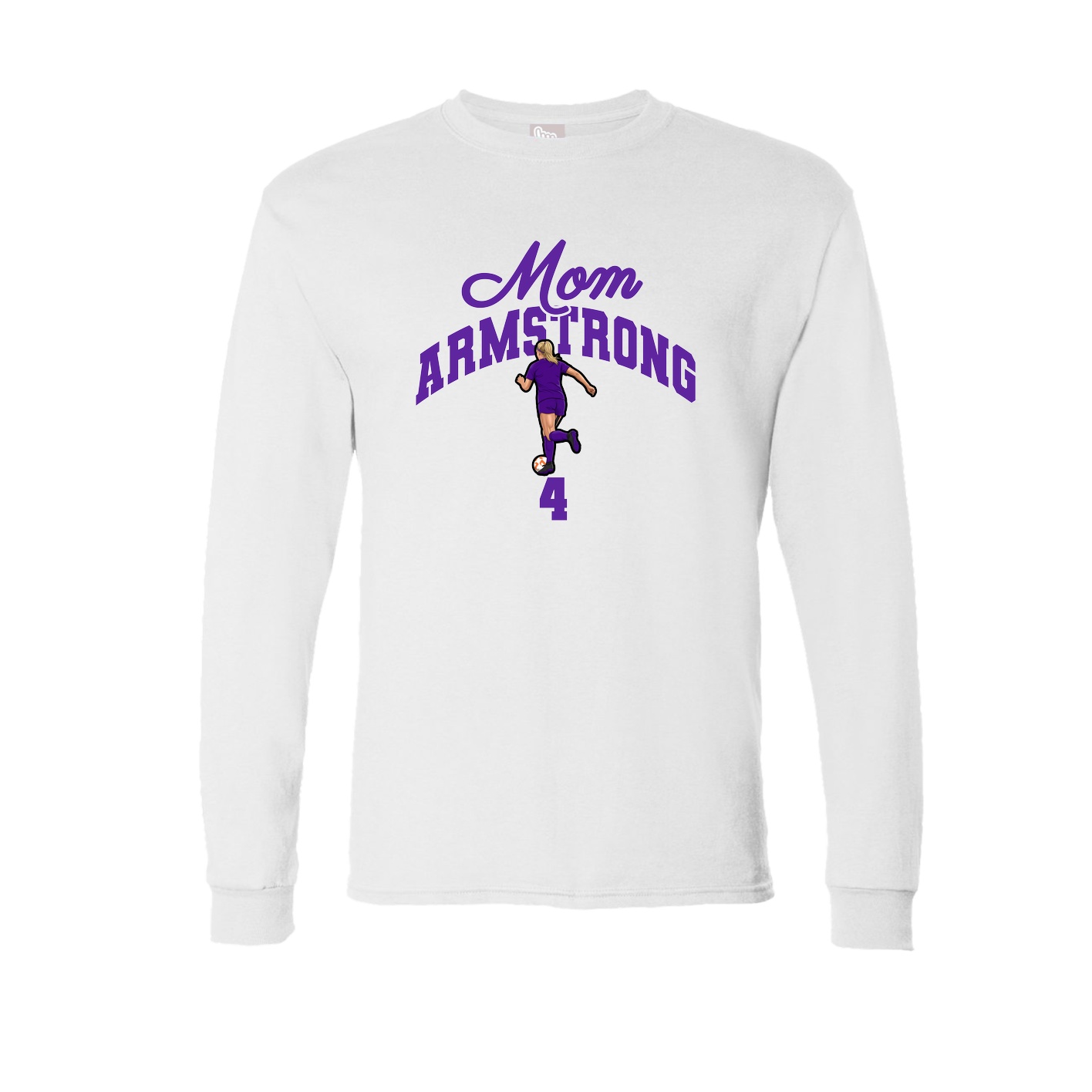 Long Sleeve Tee — Mothers Day Arch in White