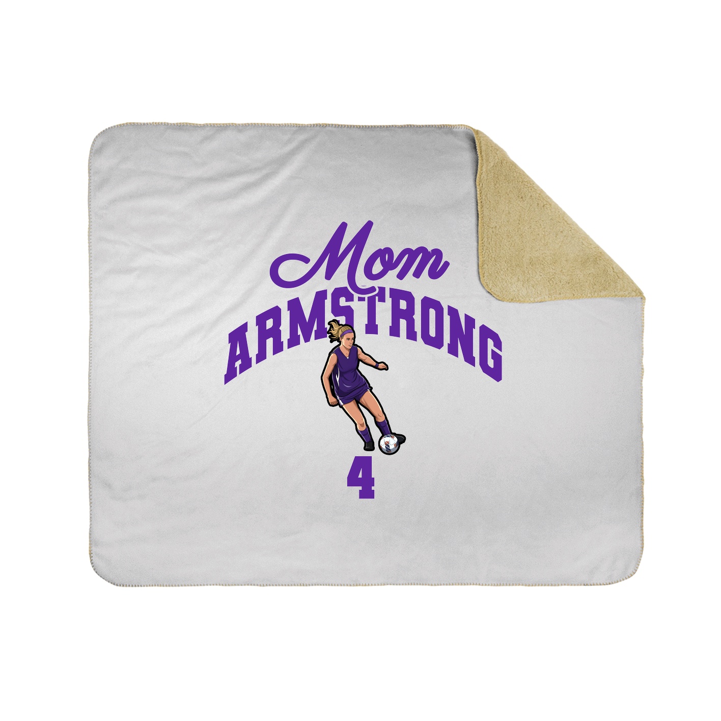 Throw Blanket — Mothers Day Arch in White