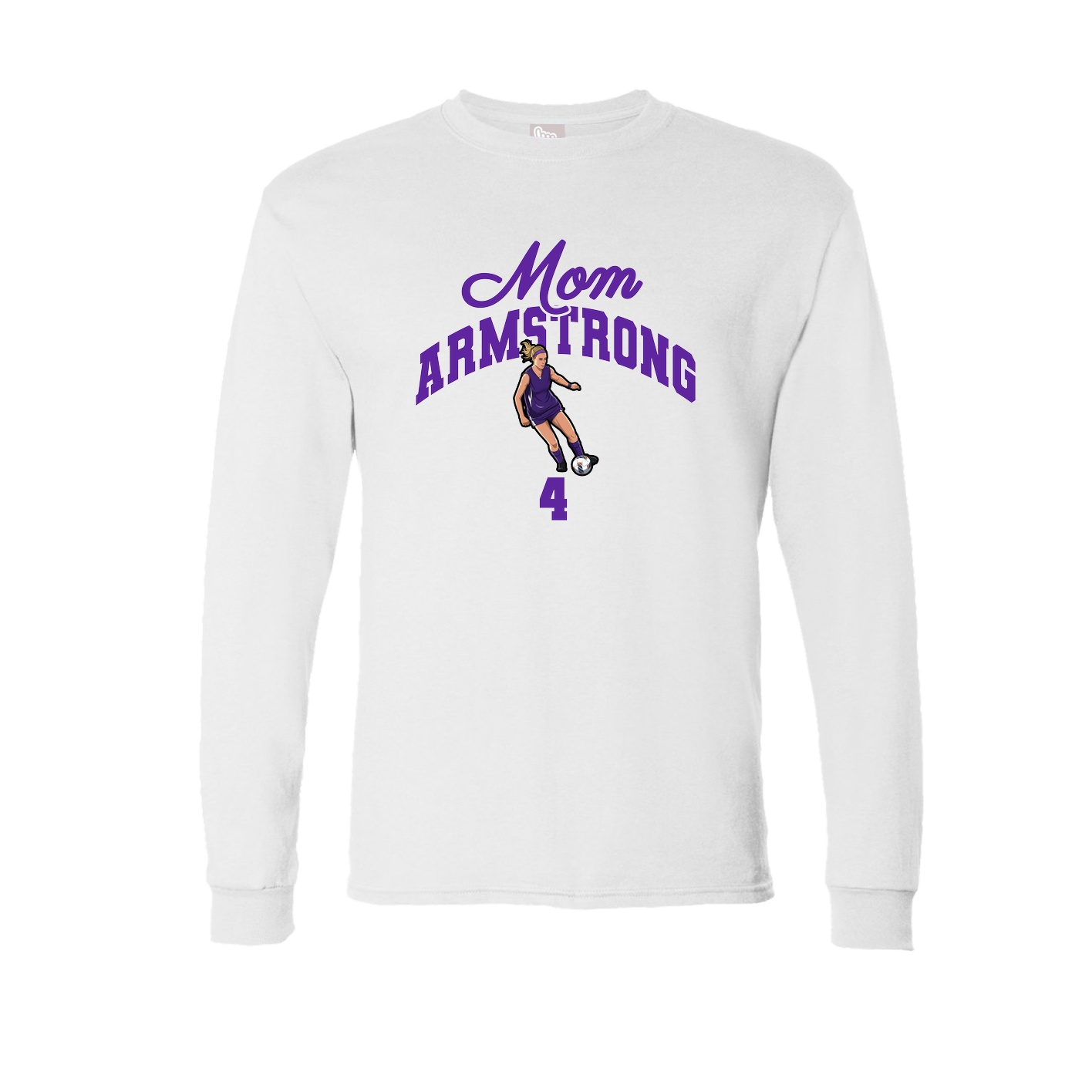 Long Sleeve Tee — Mothers Day Arch in White