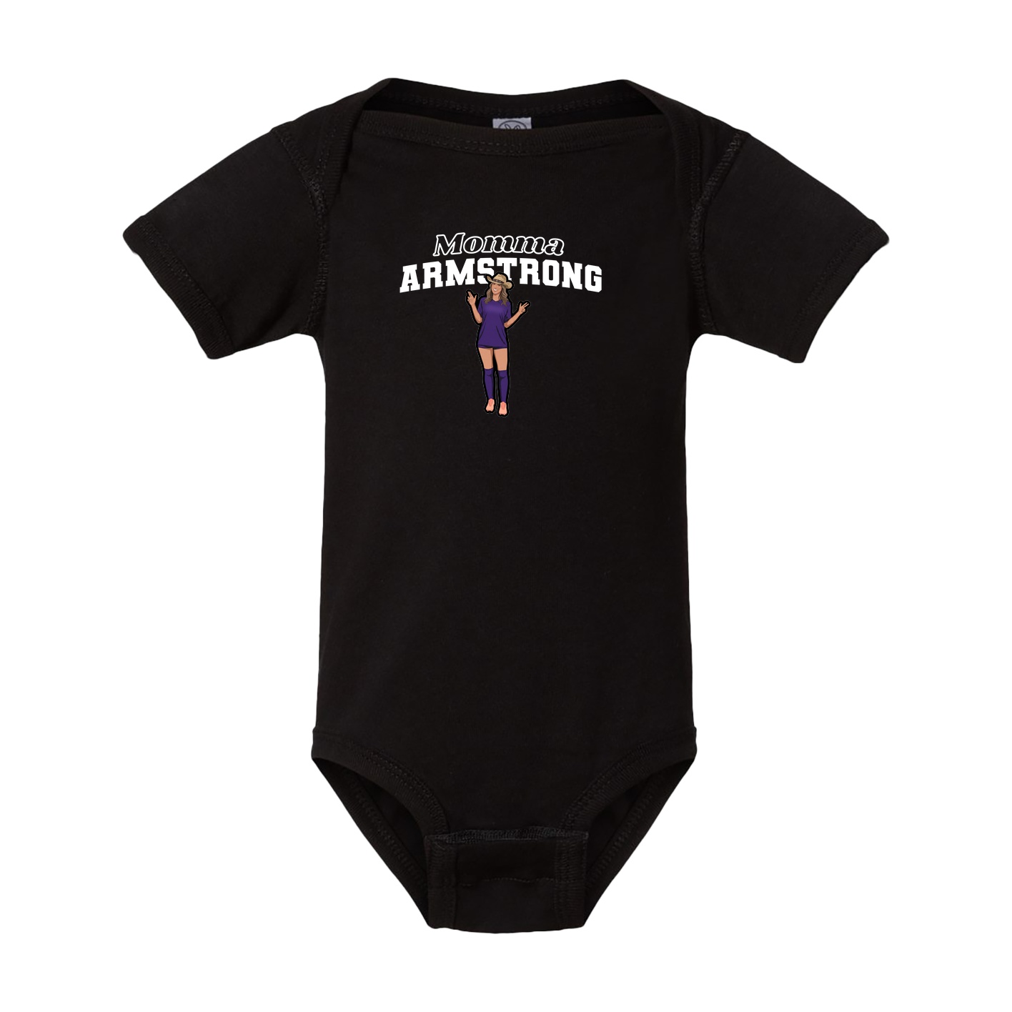Baby Onesie — Mothers Day Block in Black