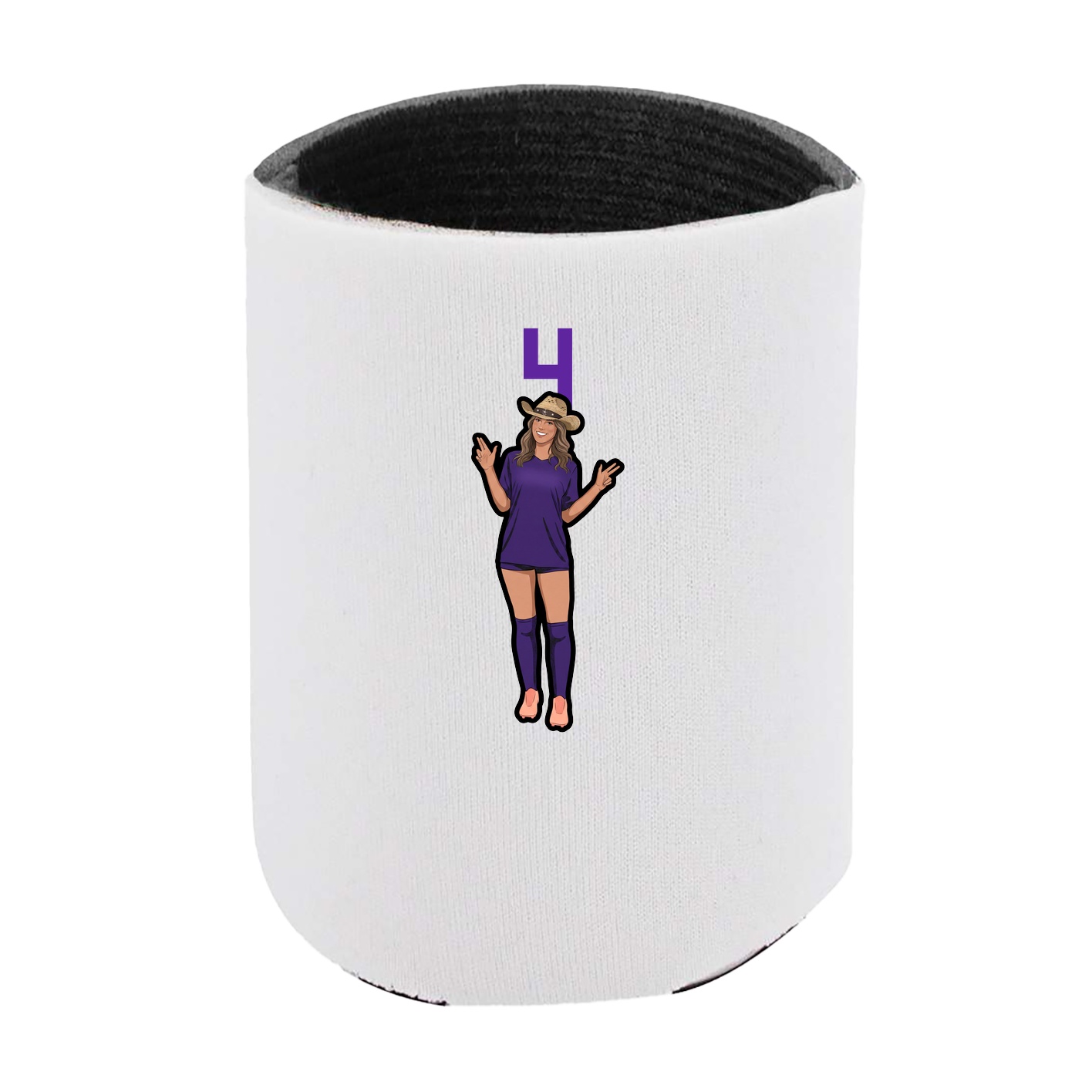Can Holder — Number Top in White