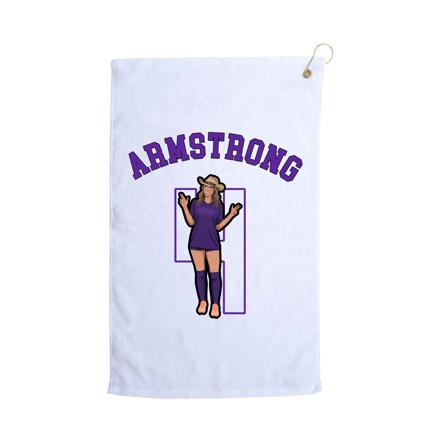 Golf Towel — Shirsey Arch in White