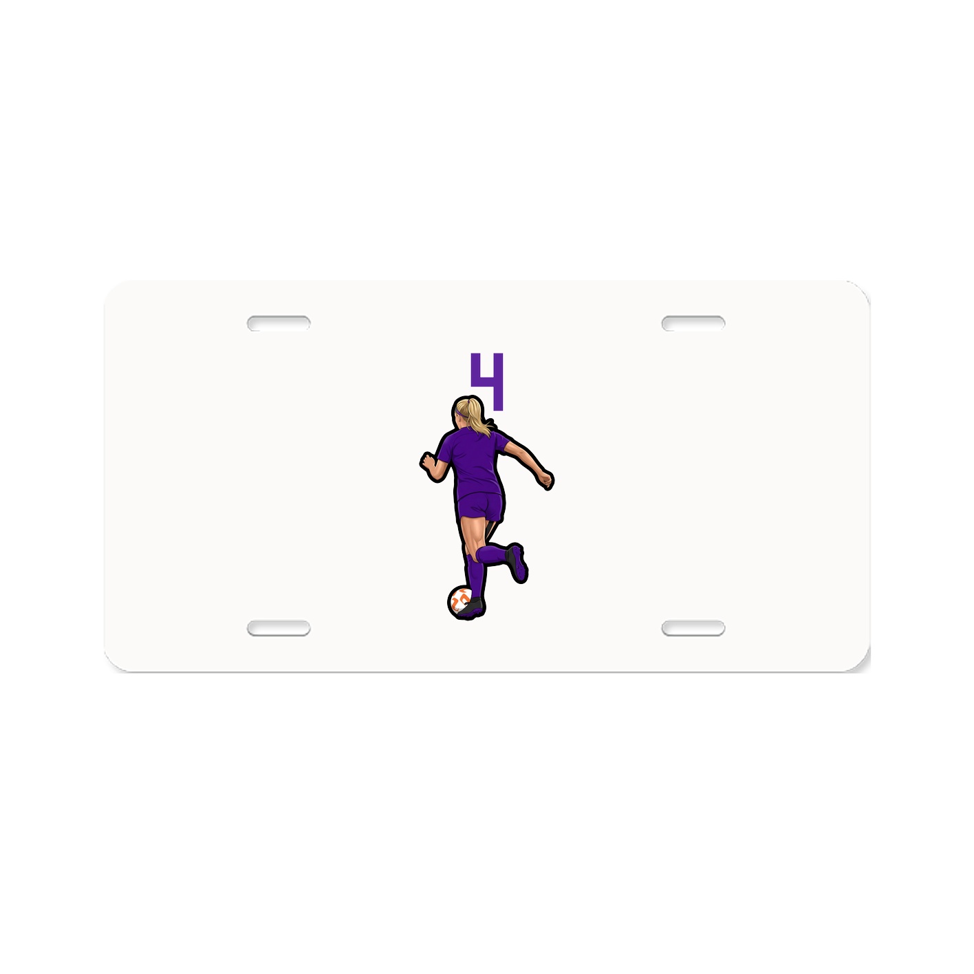 License Plate — Number Top in Classic
