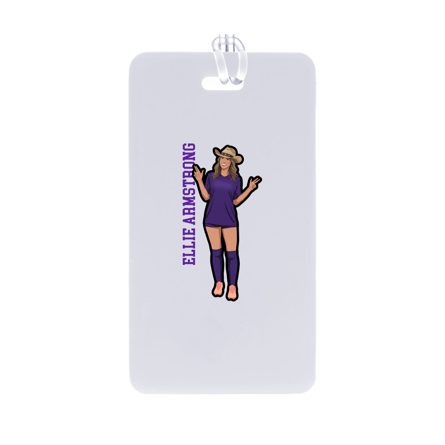 Bag Tag — Name Vertical in Classic