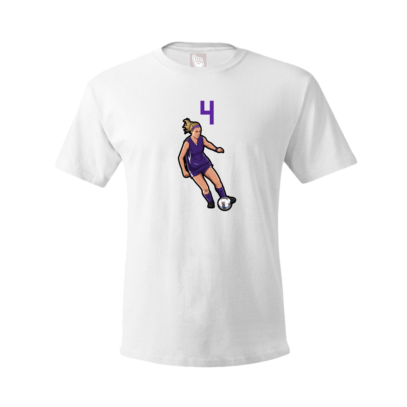 Tee — Number Top in White