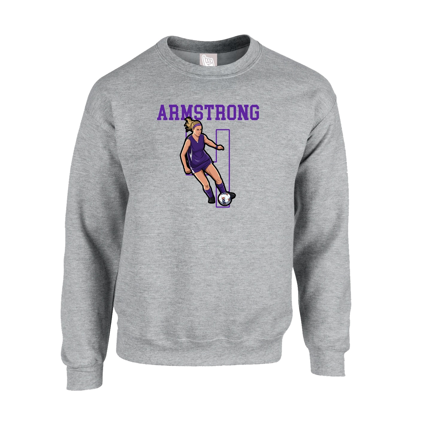Fleece Crew — Shirsey in Grey
