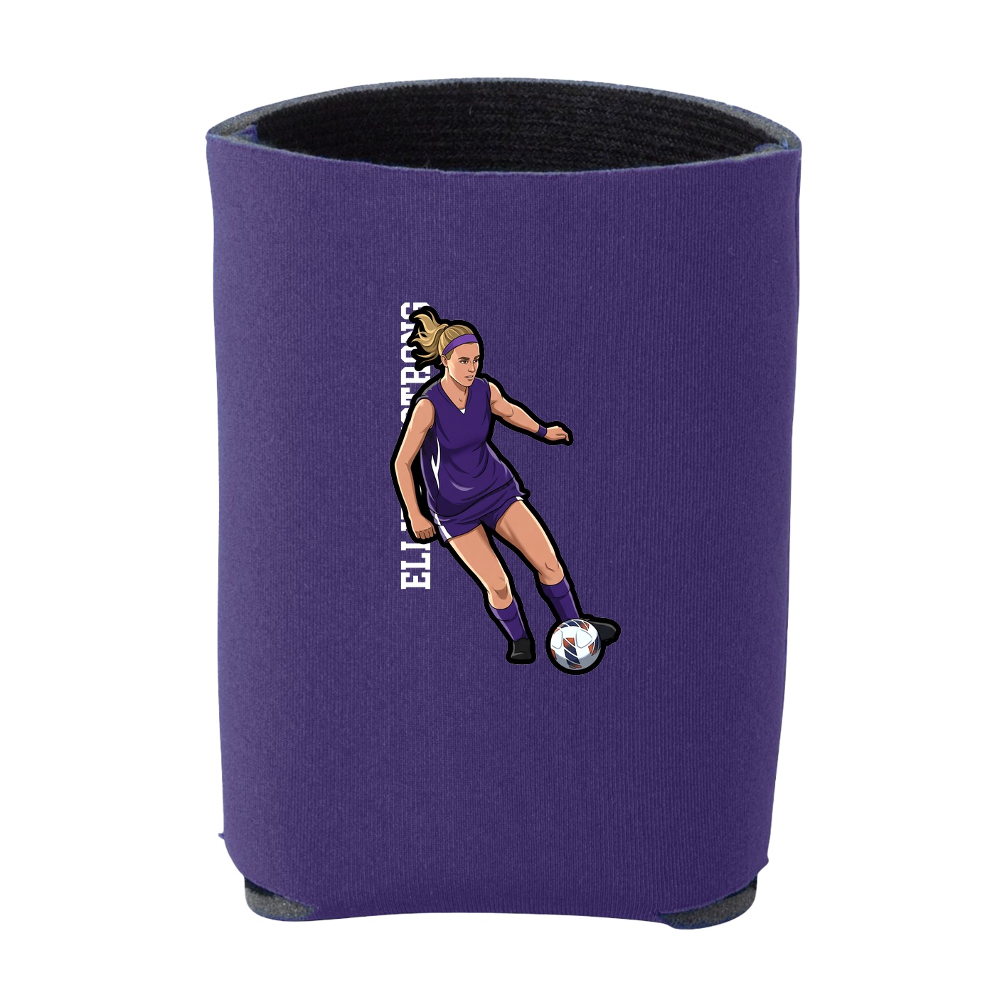 Can Holder — Name Vertical in Purple