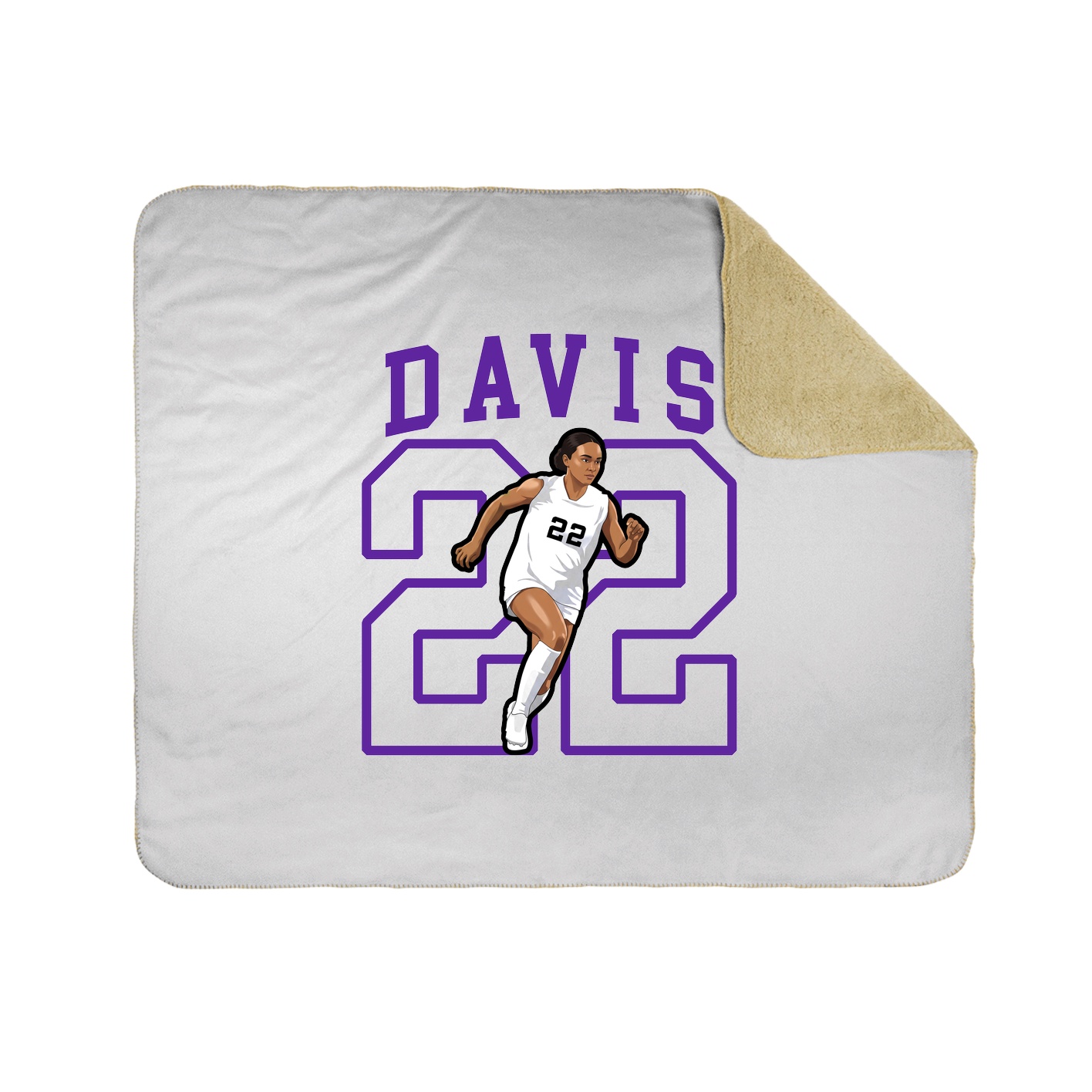 Throw Blanket — Shirsey in White