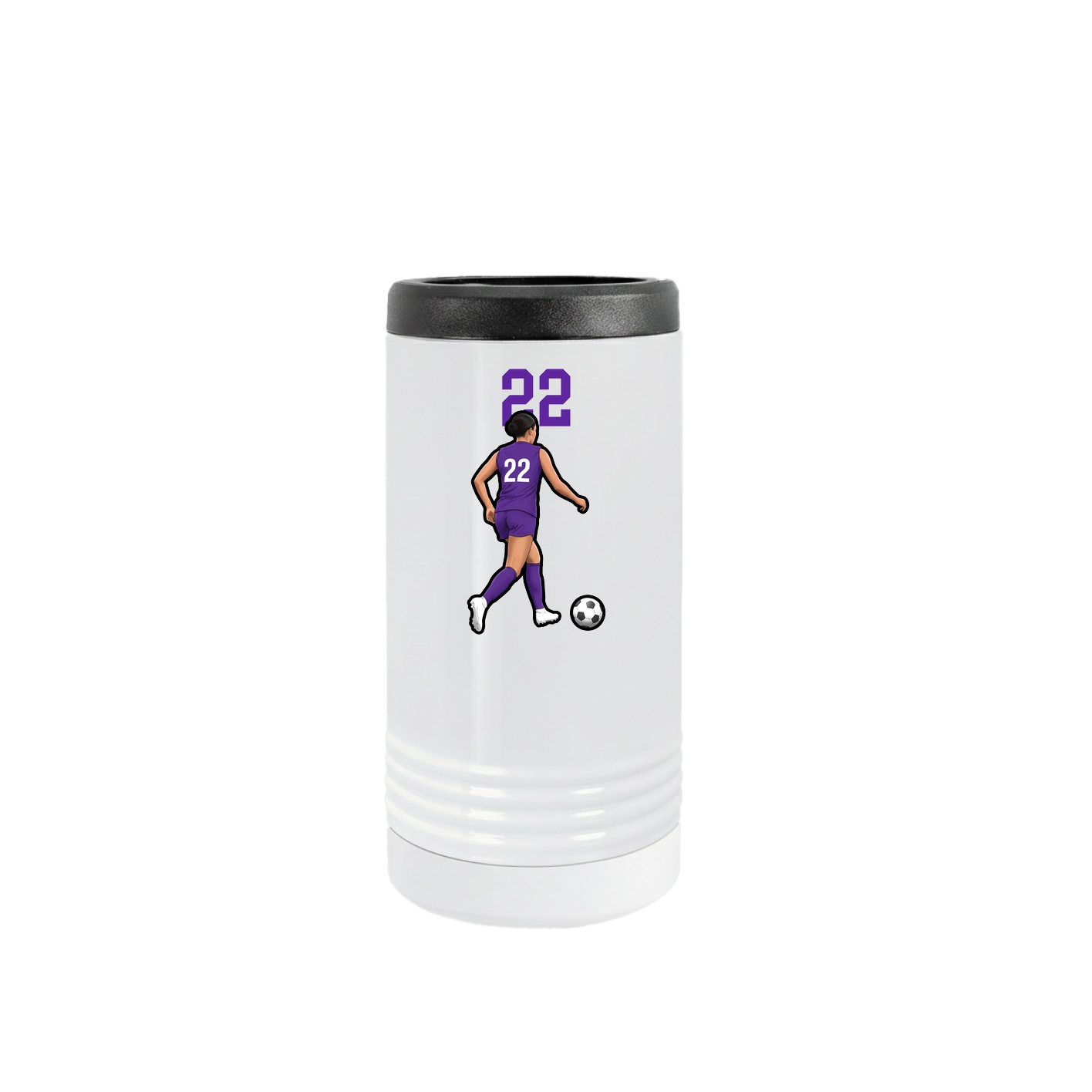 Slim Beverage Holder — Number Top in White