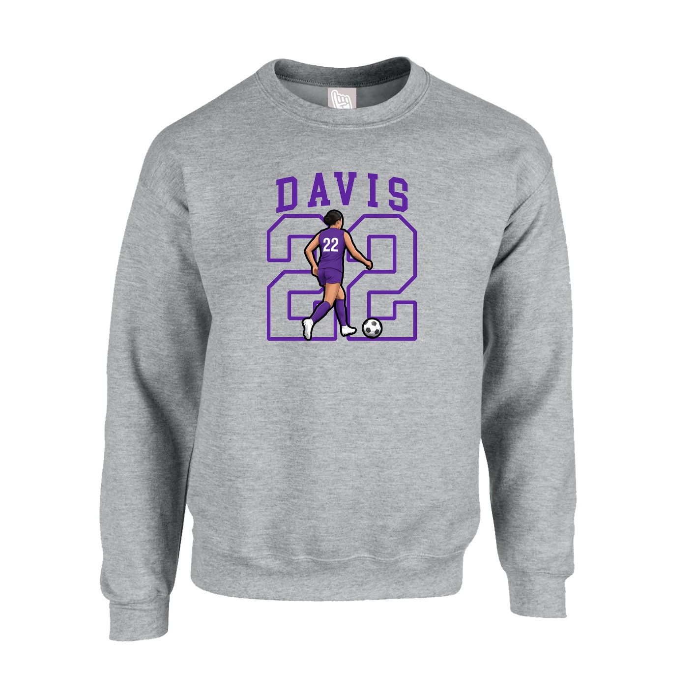 Fleece Crew — Shirsey in Grey