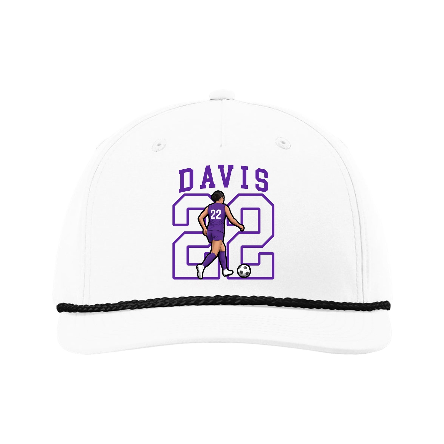 Five-Panel Classic Rope Cap — Shirsey in White