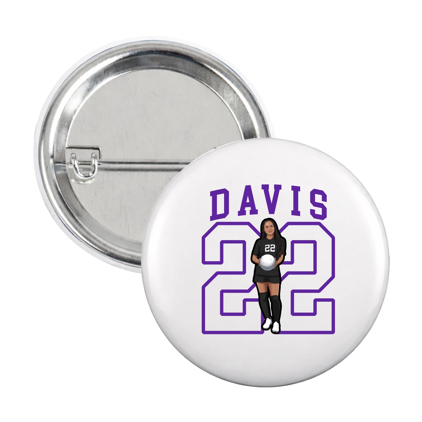Game Day Button — Shirsey in White